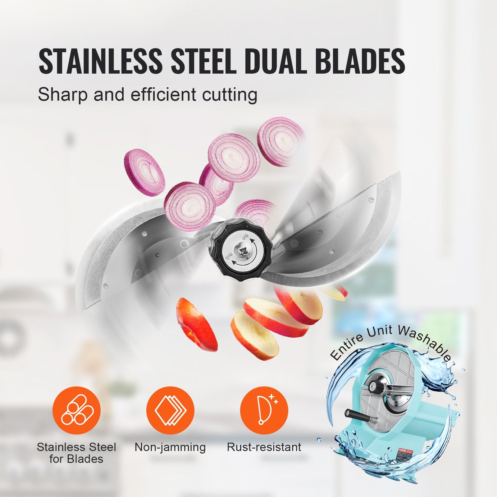 Manual Vegetable Fruit Slicer, 0-0.5