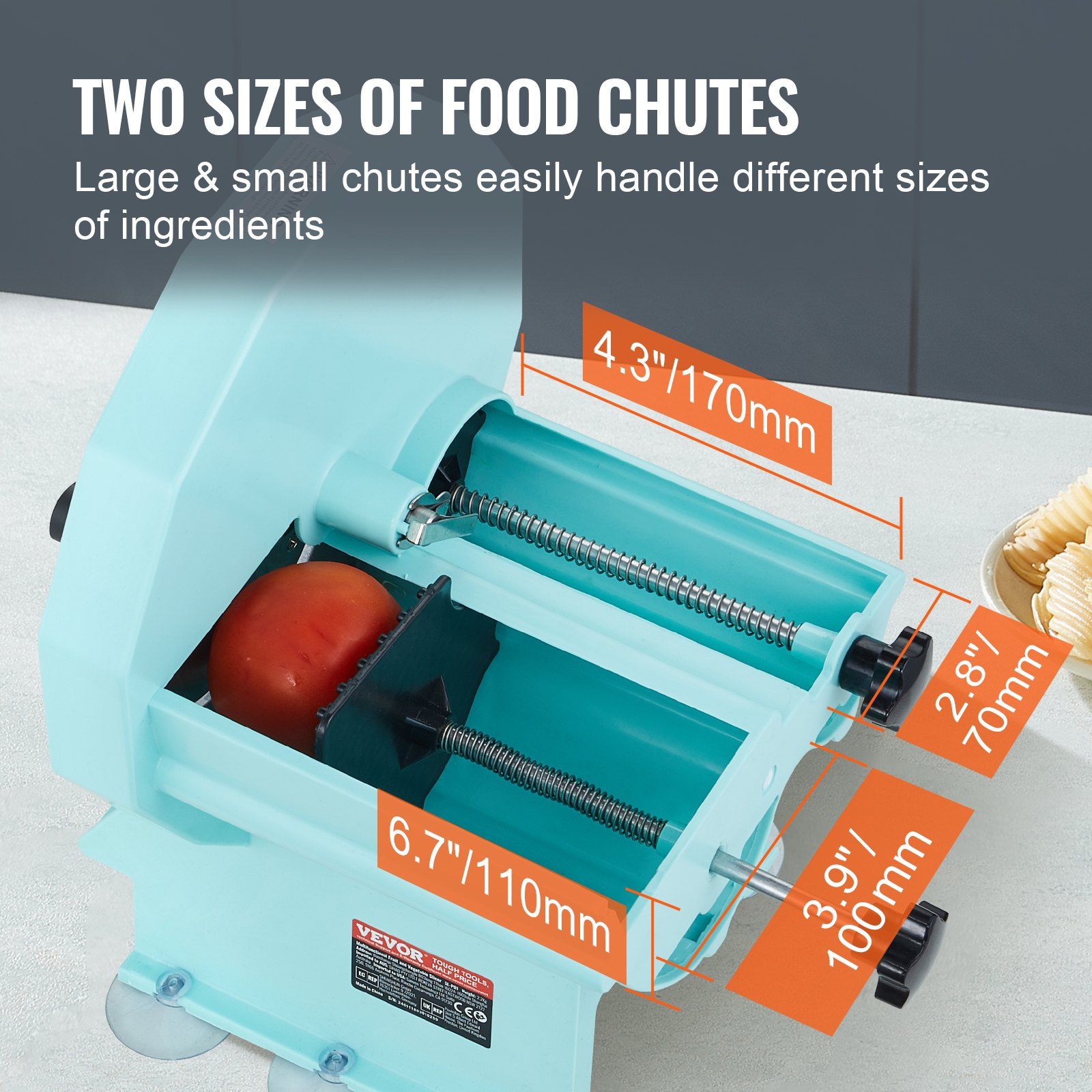 Manual Vegetable Fruit Slicer, 0-0.5