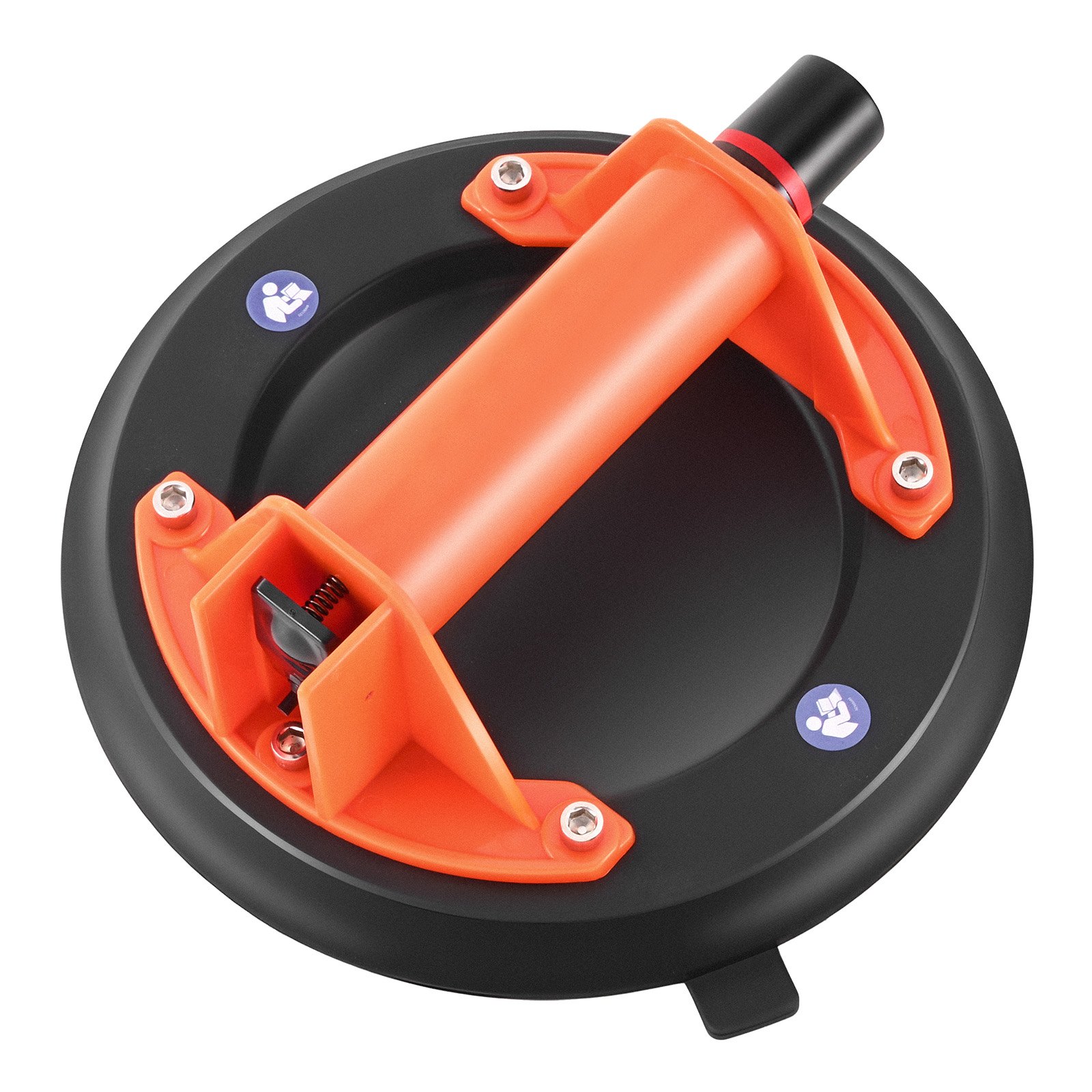 Vacuum Suction Cup, 203 mm Vacuum Glass Lifter with ABS Handle, 180 kg Max Lifting Capacity Tile Suction Cup Tool with Carrying Case for Lifting Large Tile, Granite, Drywall, Windows (1-Pack) - Image 1