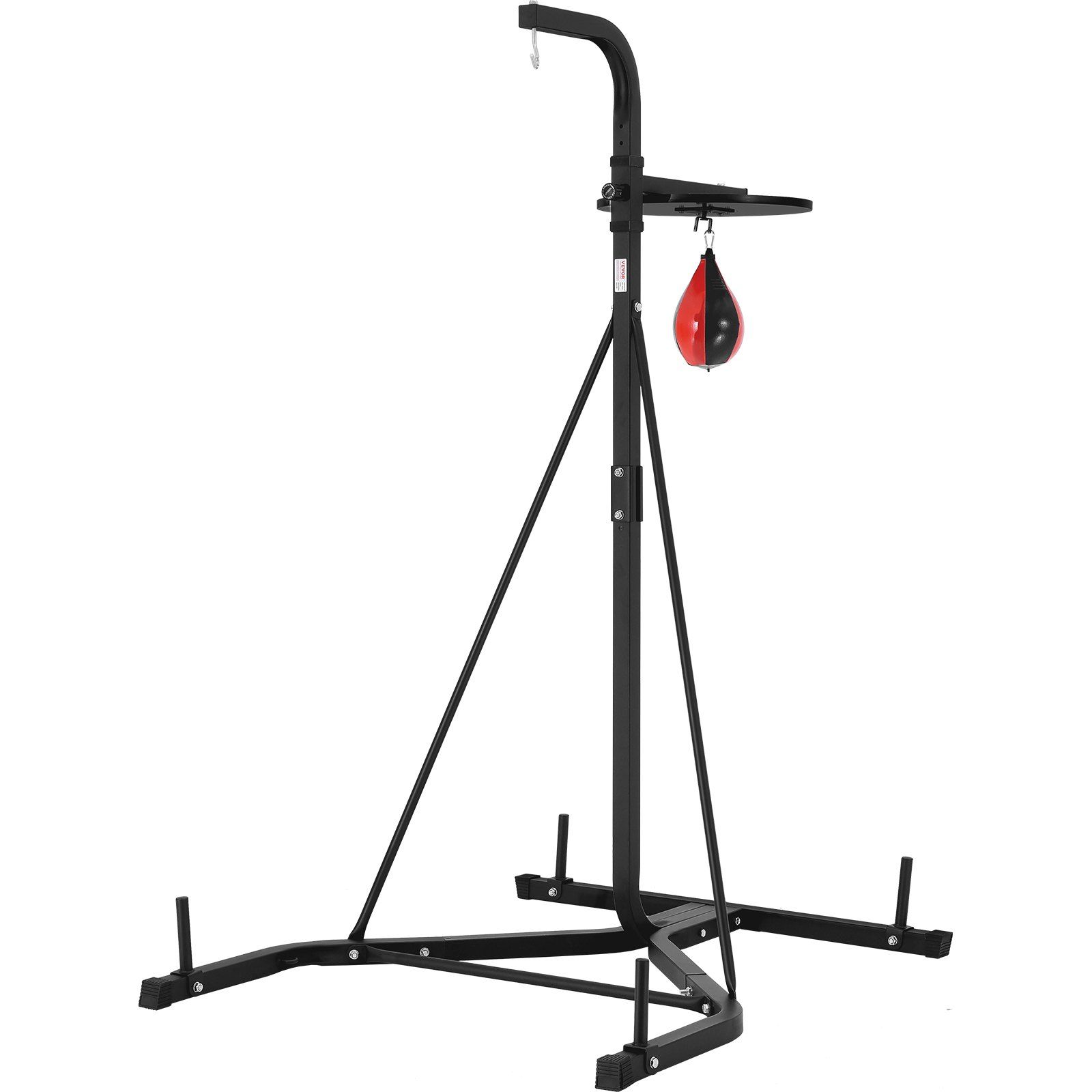 2 in 1 Punching Bag Stand, Steel Heavy Duty Workout Equipment, Adjustable Height Boxing Punching Bag and Speed Bag Stand, Freestanding Sandbag Rack, Holds Up to 140 lbs, for Home Gym Fitness - Image 1