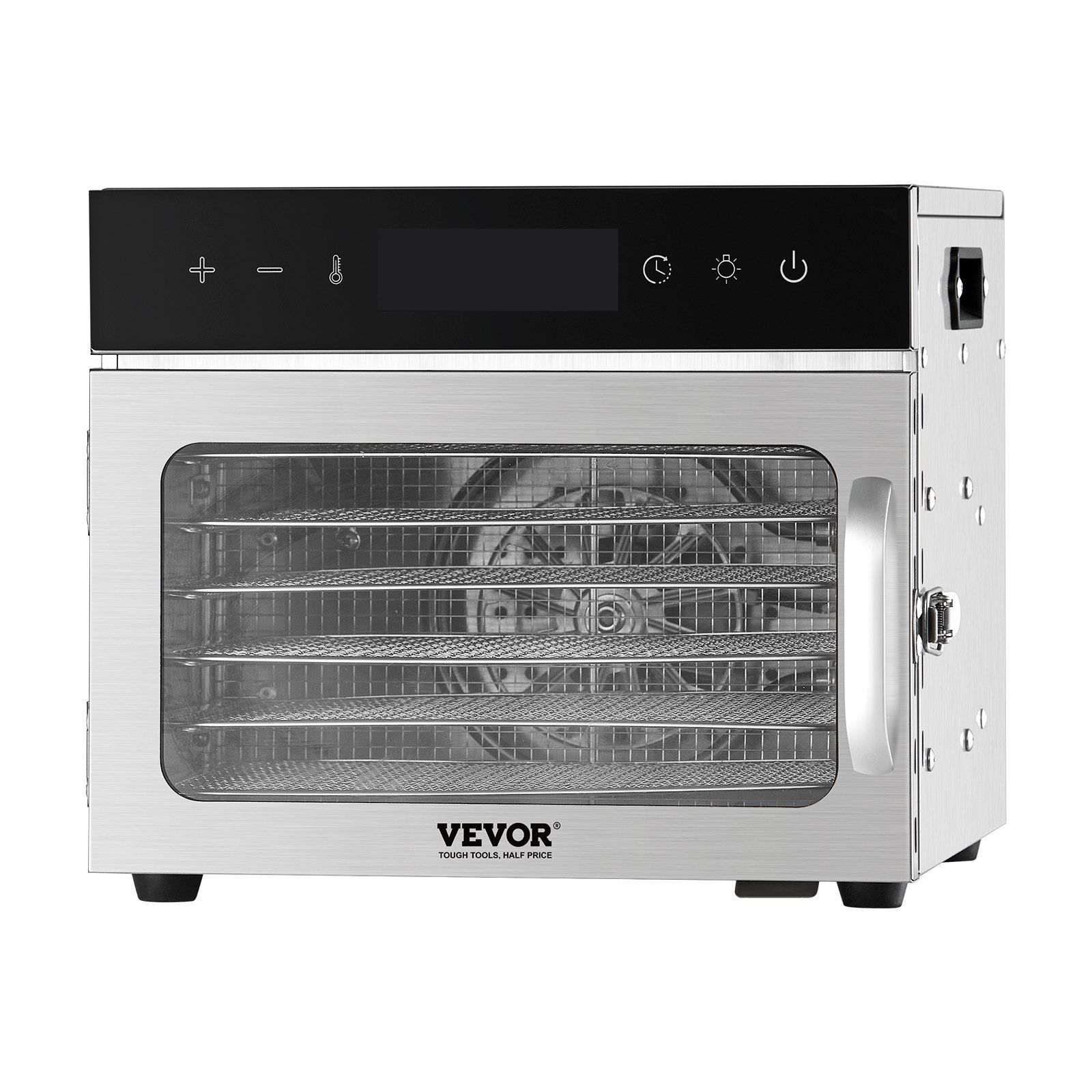 Food Dehydrator Machine, 6 Stainless Steel Trays, 400W Electric Food Dryer with Adjustable Temperature & 24-Hour Timer, Freeze Dryer for Jerky, Meat, Fruit, Vegetables, Herbs, Dog Treats - Image 1
