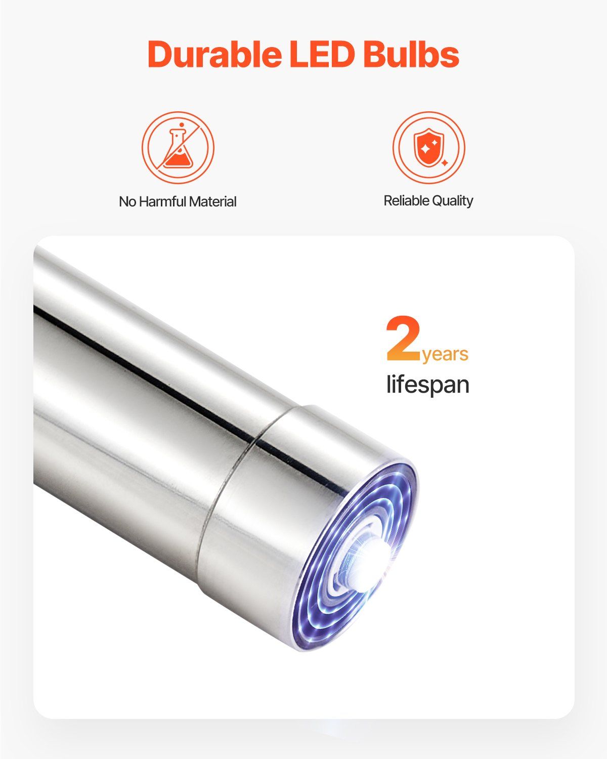 UV Water Purifier, 8W 1GPM, 220V Versatile Ultraviolet Water Purifier Filter with Stainless Steel Housing, Whole House UV Water Filter with Quartz Sleeve Fit for Shower/Drinking/Cleaning - Image 6