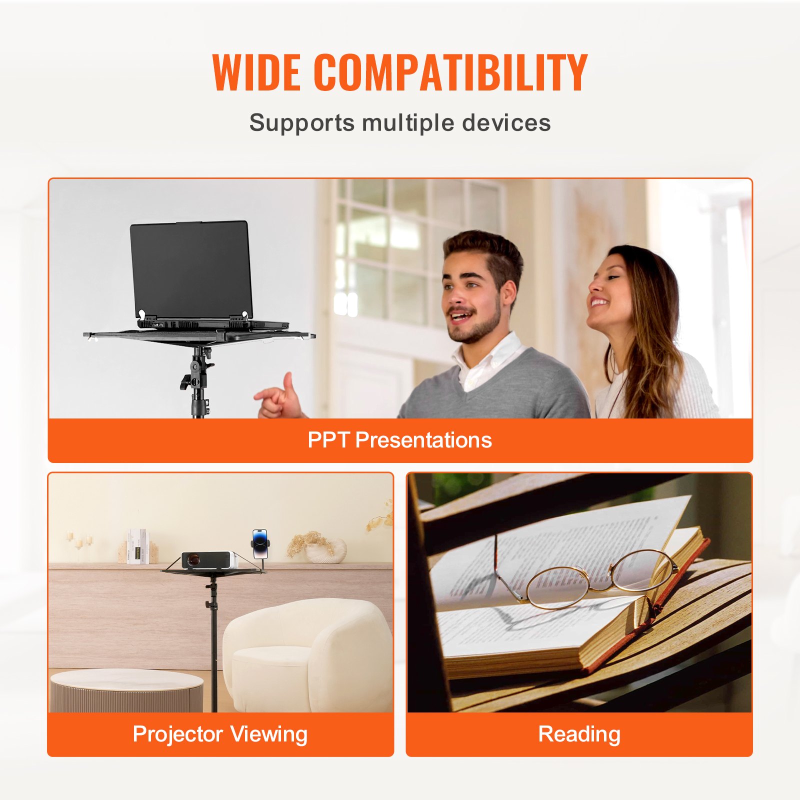 Projector Stand Laptop Stand Tripod Adjustable Height from 26.97 to 63 in - Image 6