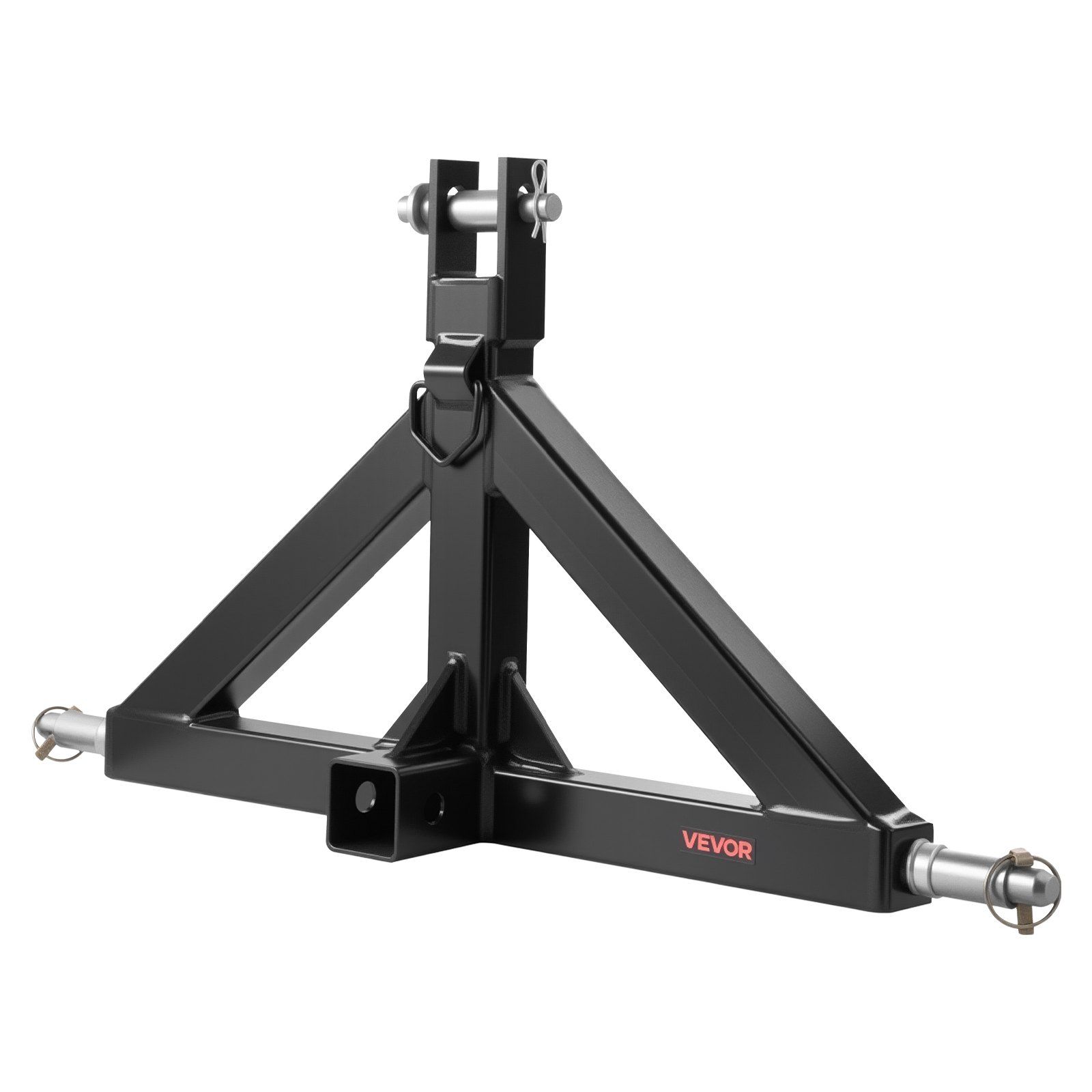 3 Point Hitch Receiver with 2 in Receiver, 3pt Quick Hitch Attachment, 3,000 lbs Capacity, Heavy Duty Tractor Tow Drawbar Adapter, Compatible with Kubota, Mahindra, John Deere, Massey Ferguson - Image 1