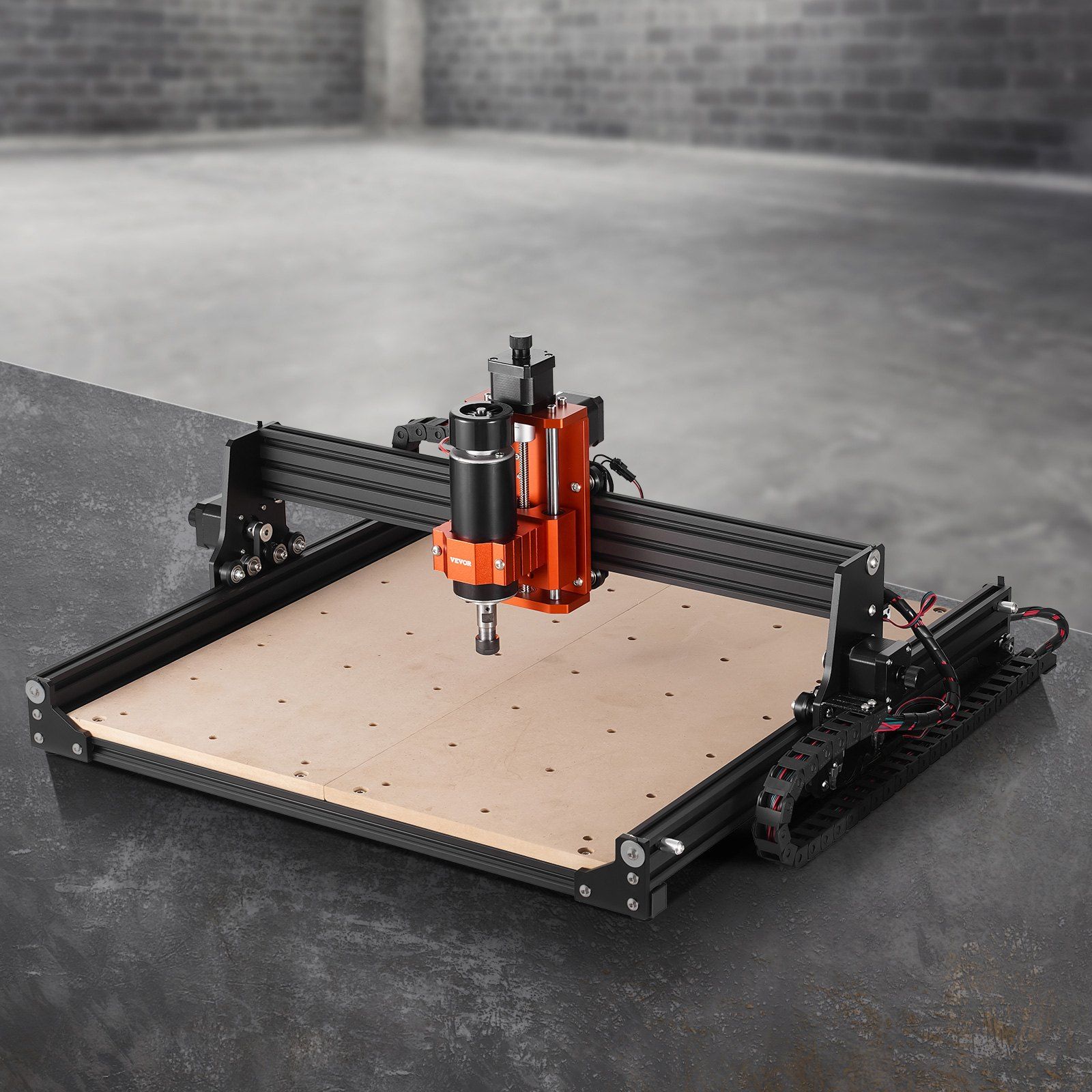 CNC Router Machine, 300W, 3 Axis GRBL Control Wood Engraving Carving Milling Machine Kit, 15.75 x 15.75 x 2.36 in / 400 x 400 x 60 mm Working Area 1200 RPM for Wood Acrylic MDF PVC Plastic Foam - Image 8