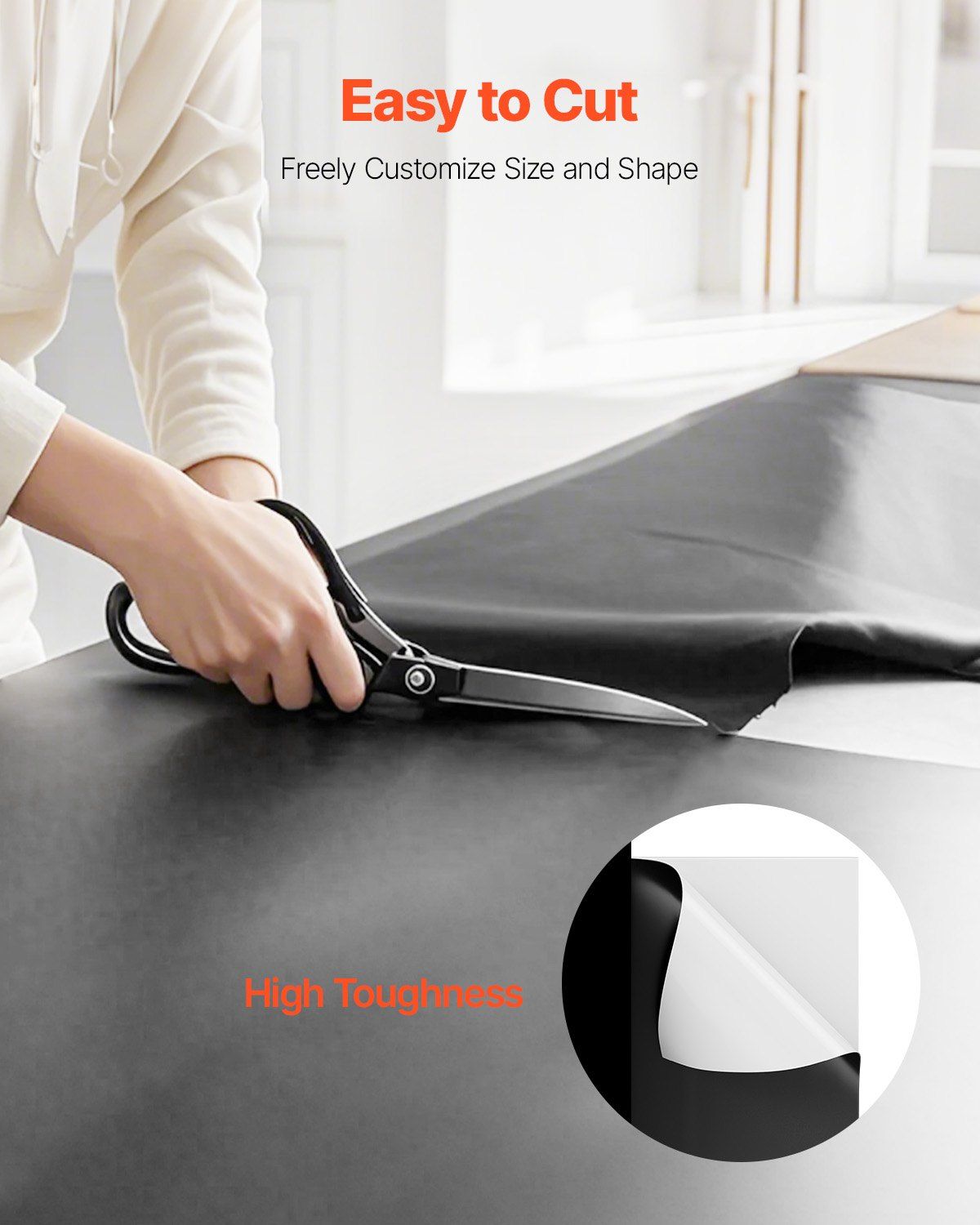 14 Mil Plastic Sheeting Heavy Duty 10' x 100', Thick Plastic Sheeting Roll, Plastic Drop Cloth Painters Tarp Covering for Crawl Space Vapor Barrier, Black and White Double-Sided, Multi-Purpose - Image 6