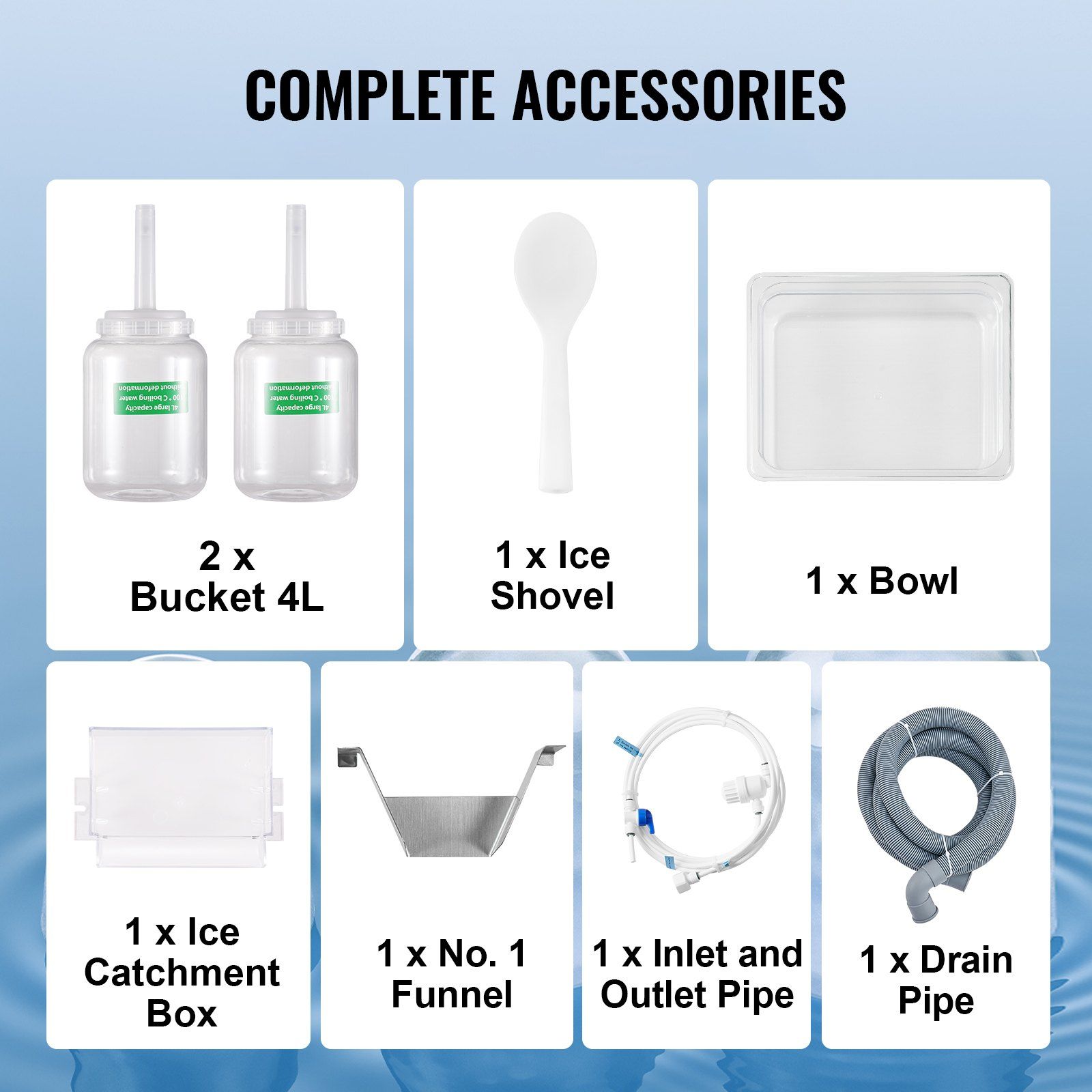 Commercial Snowflake Ice Machine, 385LBS/24H Snowflake Ice Maker, Stainless Steel Ice Shaver Machine, Electric Snow Cone Maker, Liquid Cooling System for Rapid Heat Dissipation, Ice Cream - Image 6