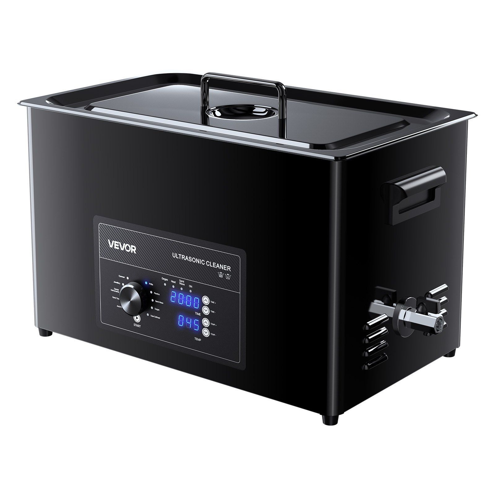 30L Ultrasonic Cleaner, Professional Ultrasonic Cleaner Machine with Knob Control, Stainless Steel Cleaning Machine with Basket and Cleaning Ball, for Watches, Razors, Jewelry, Coins and More - Image 1