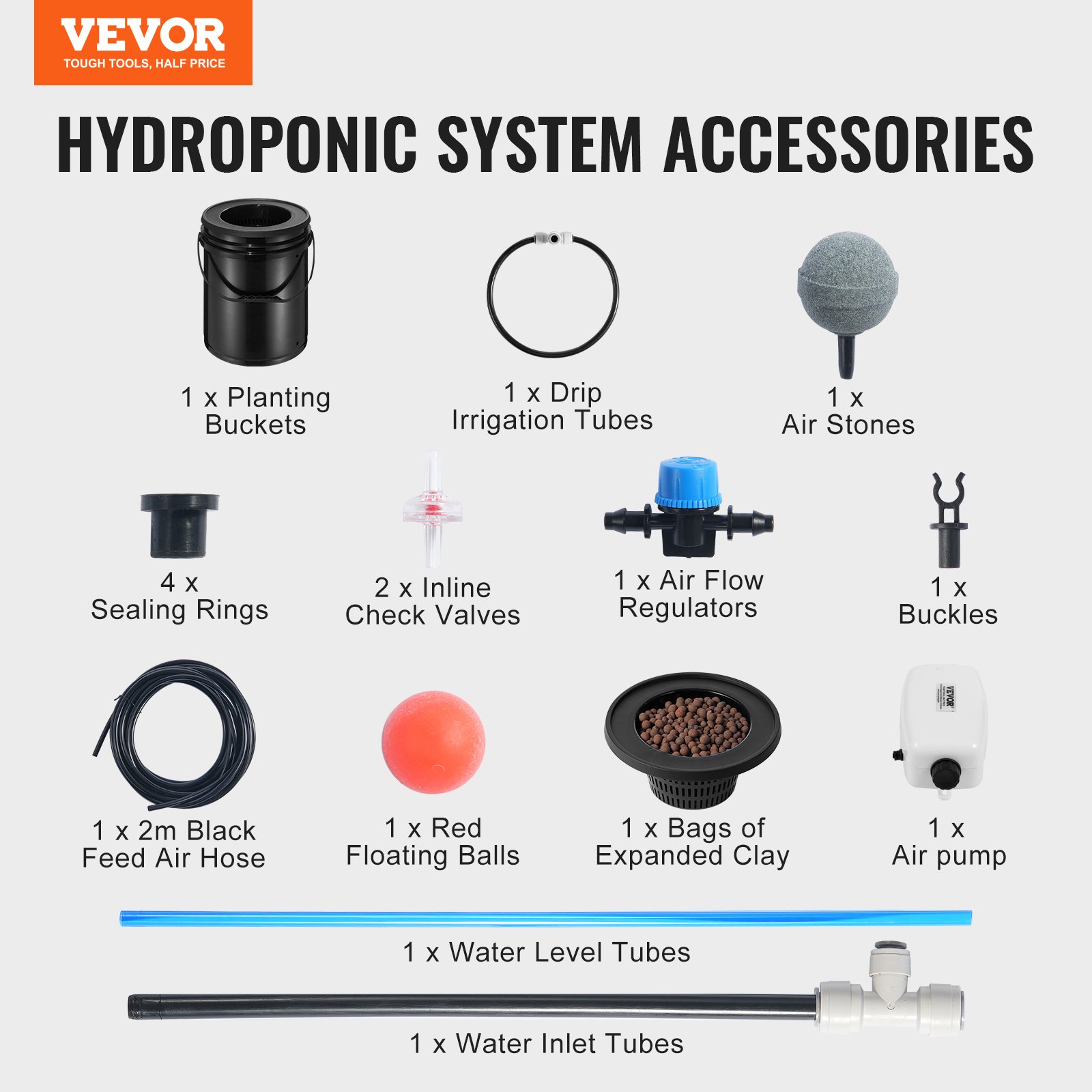 DWC Hydroponics Grow System Deep Water Culture with Top Drip 1 Bucket 20L - Image 7