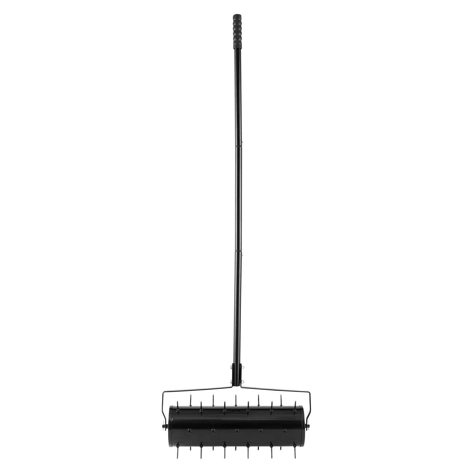 Rolling Lawn Aerator, 525mm Heavy-Duty Manual Rolling Aerator Lawn with Detachable Handle and 33 Iron Spikes, Rolling Lawn Aeration Tool for Garden Patio Yard Compacted Soils and Lawns, Black - Image 1
