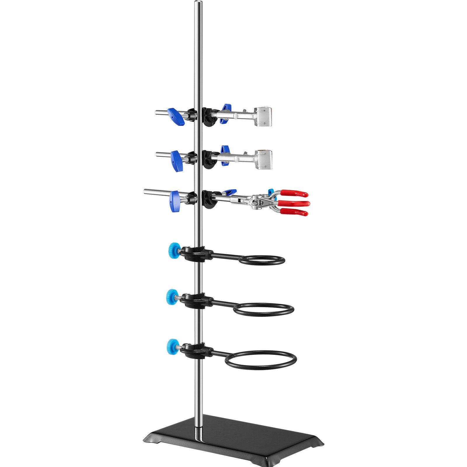 Lab Stand Support, Laboratory Retort Support Stand Set, Steel Lab Stand 23.6