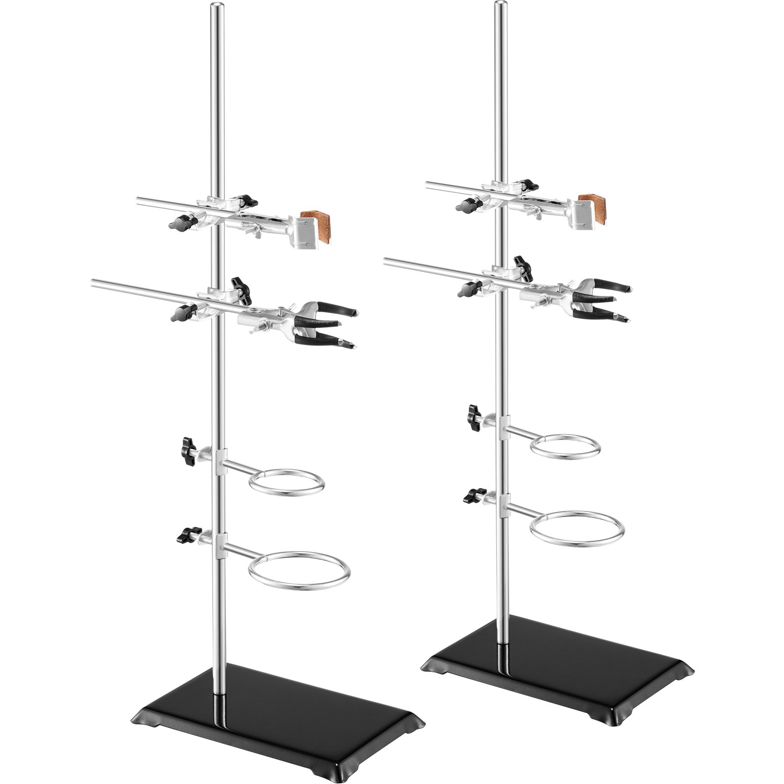 Lab Stand Support, Laboratory Retort Support Stand 2 Sets, Steel Lab Stand 23.6
