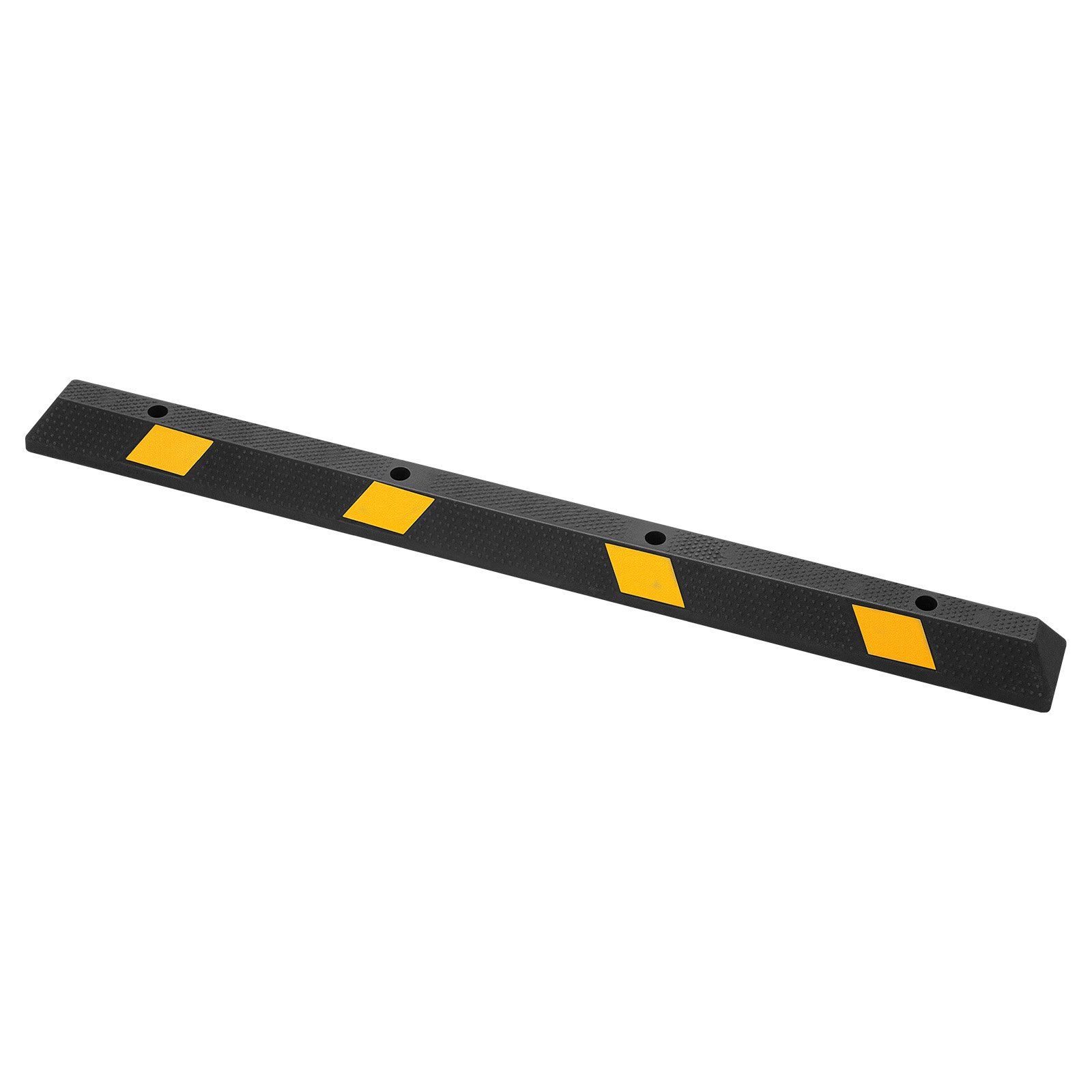 Parking Stopper, 1840 mm Heavy Duty Parking Aid for Garage, Rubber Curb Garage Floor Stopper with Reflective Strips, Vehicles Gadgets for Cars Vans Trucks Tire Wheel Guide Block Stops Bumpers - Image 1