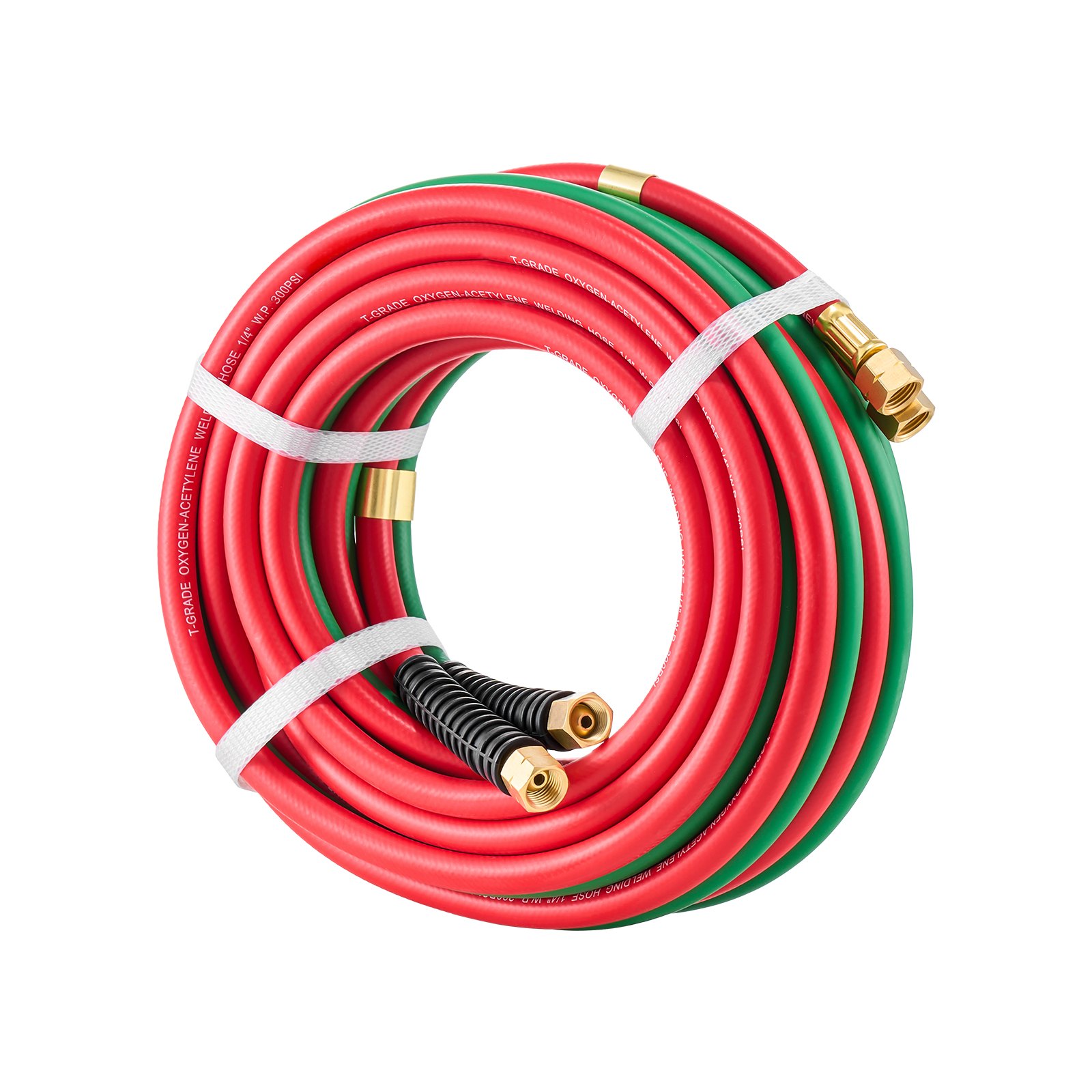Oxygen Acetylene Hose, 1/4-Inch x 25FT Oxy Acetylene Hose with 9/16