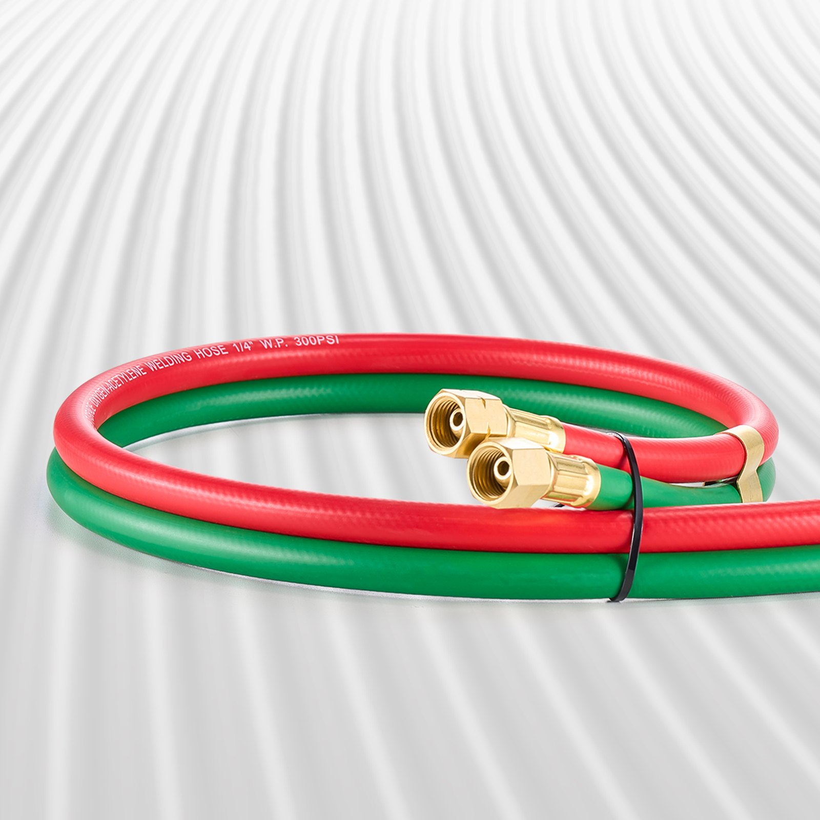 Oxygen Acetylene Hose, 1/4-Inch x 25FT Oxy Acetylene Hose with 9/16