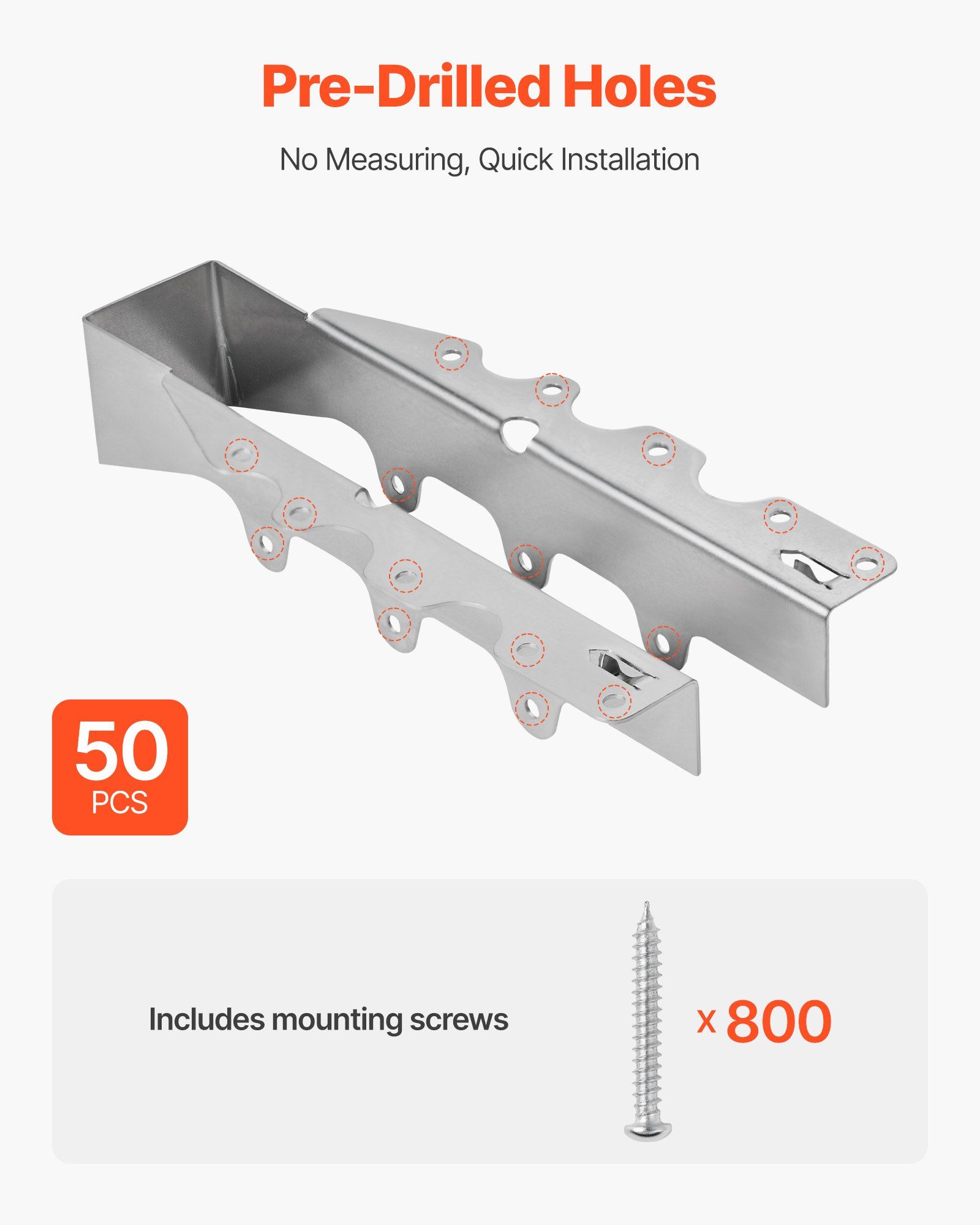 50 Pcs Joist Hanger, Inner Dimensions 1.57 x 1.50 x 7.83 inch / 40 x 38 x 199 mm, Rafter Hurricane Ties Joist Hangers with Rustproof Coating, Tie Brackets for Floor Deck and Ceiling Trusses - Image 5