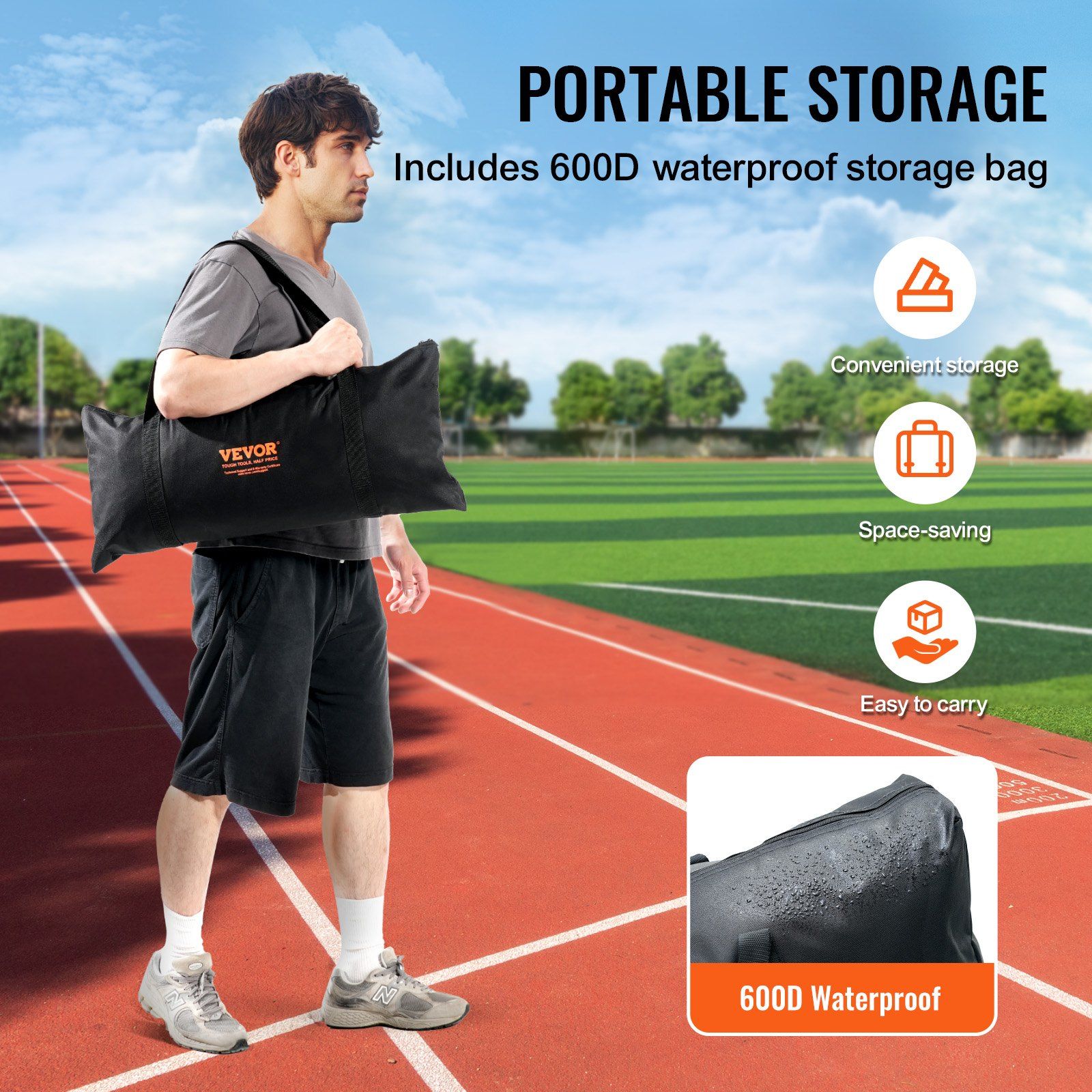I Screen Baseball for Batting Cage, 7x4 ft Baseball & Softball Safety Screen, Body Protector Portable Batting Screen with Carry Bag & Ground Stakes, Baseball Pitching Net for Pitchers Protection - Image 5