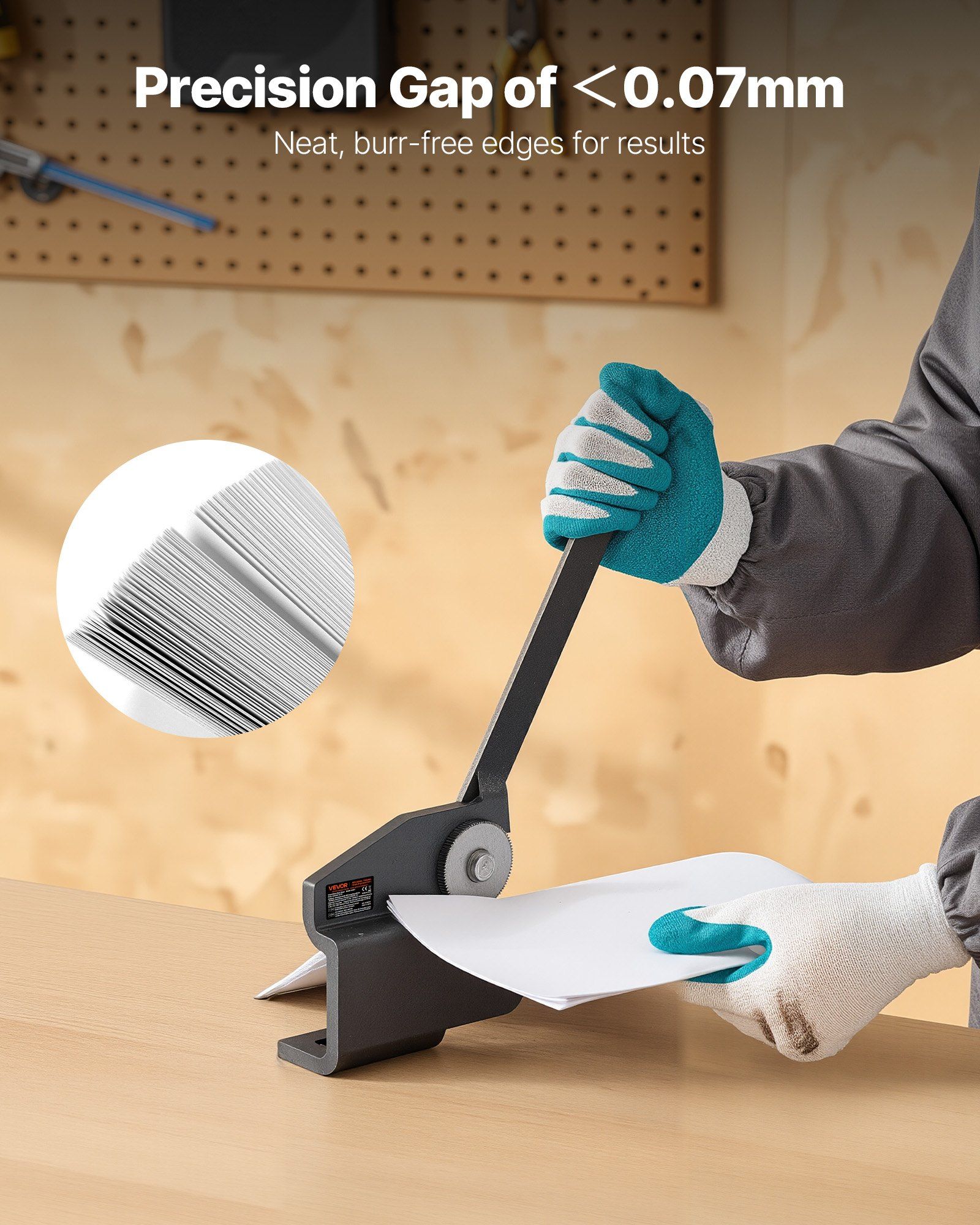 Sheet Metal Shear, Throatless Rotary Hand Shear, 16 Gauge Mild Steel Sheet Cutter with 1.5 mm Capacity, with Solid Construction, Mounting Type, for Cutting Steel, Copper, Rebar, and Aluminum - Image 4
