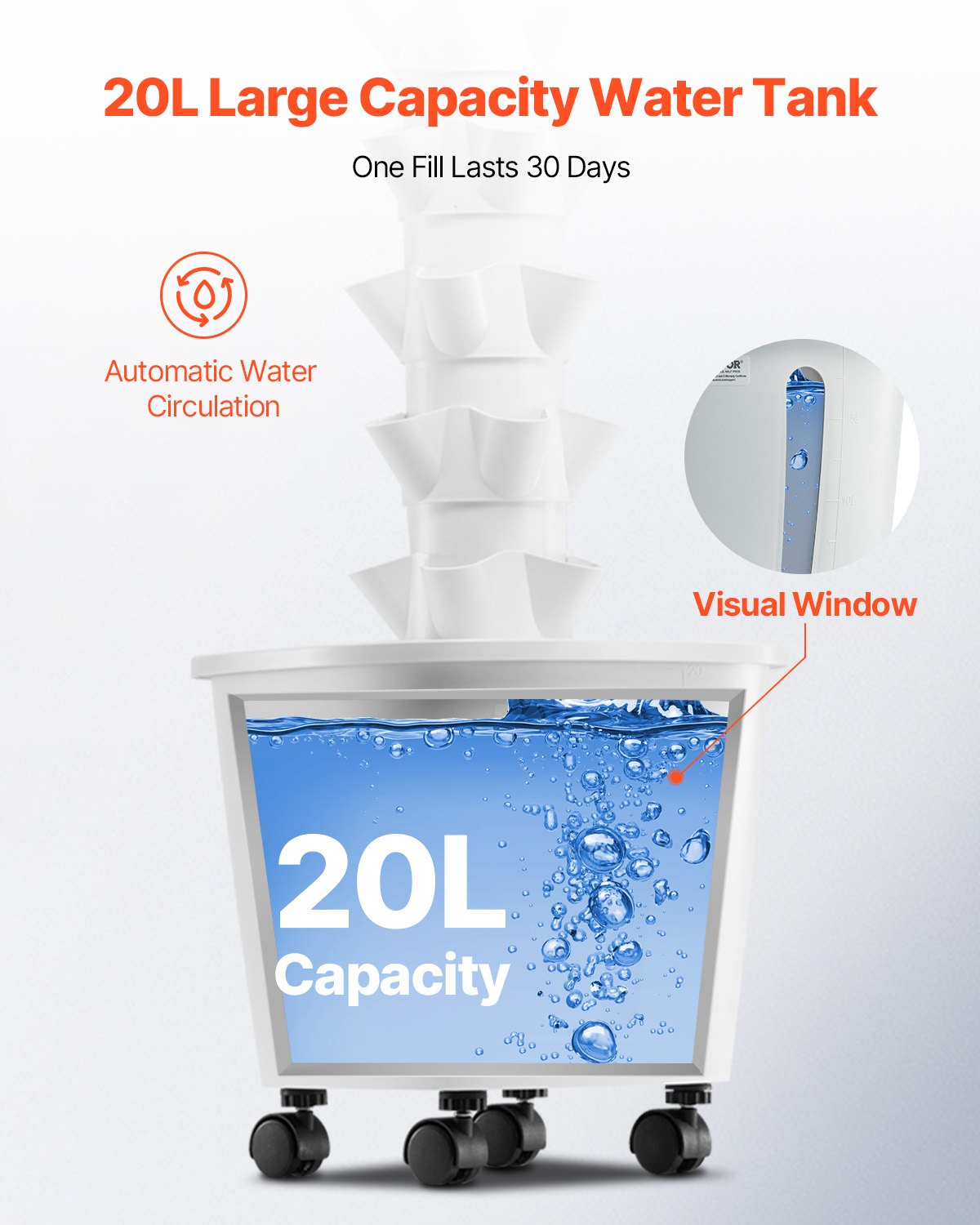 Hydroponic Growing System, 30 Pods Vertical 6 Tiers Hydroponic Tower, Home Hydronic Garden with Water Pump & Timer, Water Circulation Plants Germination Kit for Indoor Herbs Fruits & Vegetables - Image 4