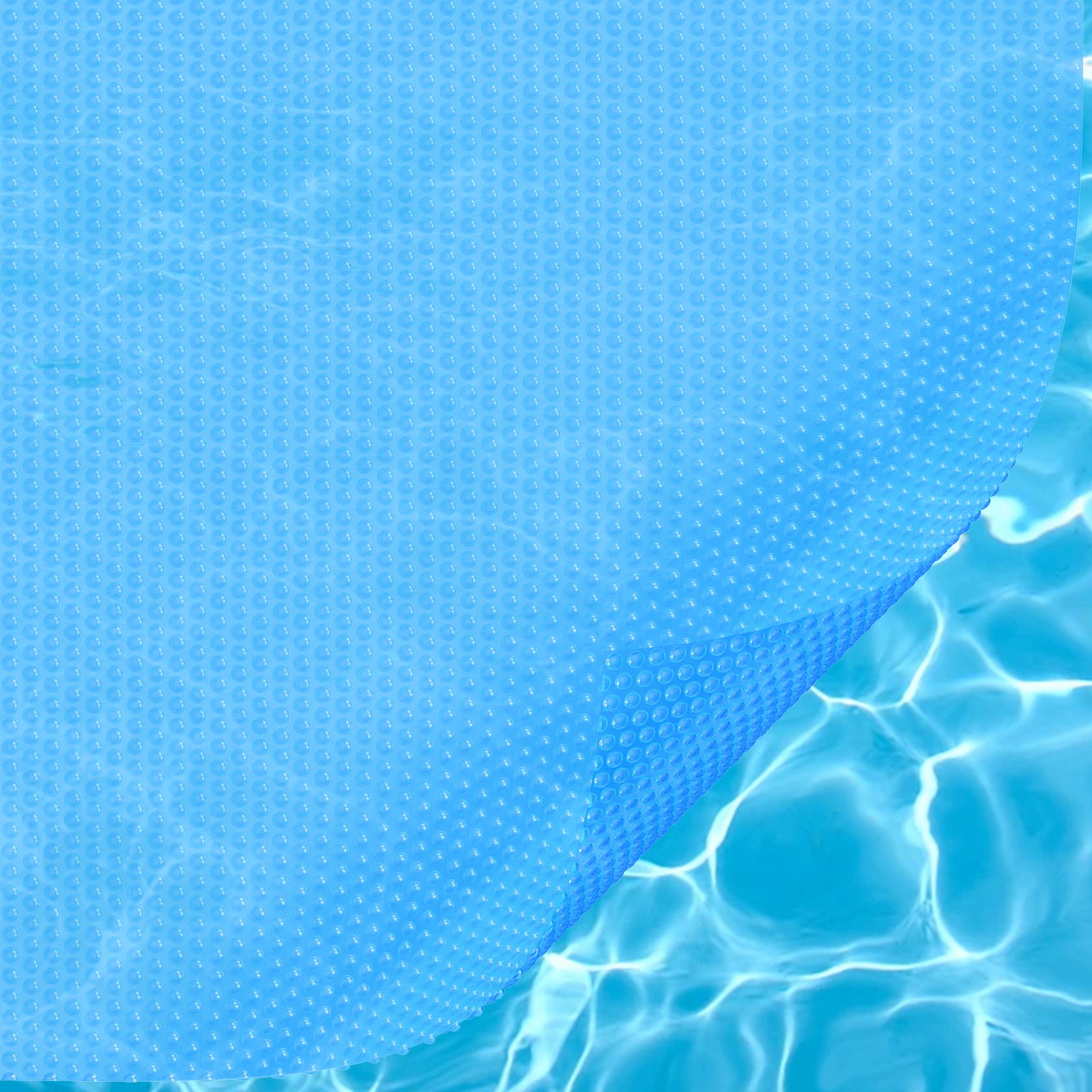 Solar Pool Cover, 24 x 12 ft Rectangle Solar Blanket for Pools, Inground Above Ground Swimming Pool Solar Cover, 12 mil Solar Covers Blue - Image 8