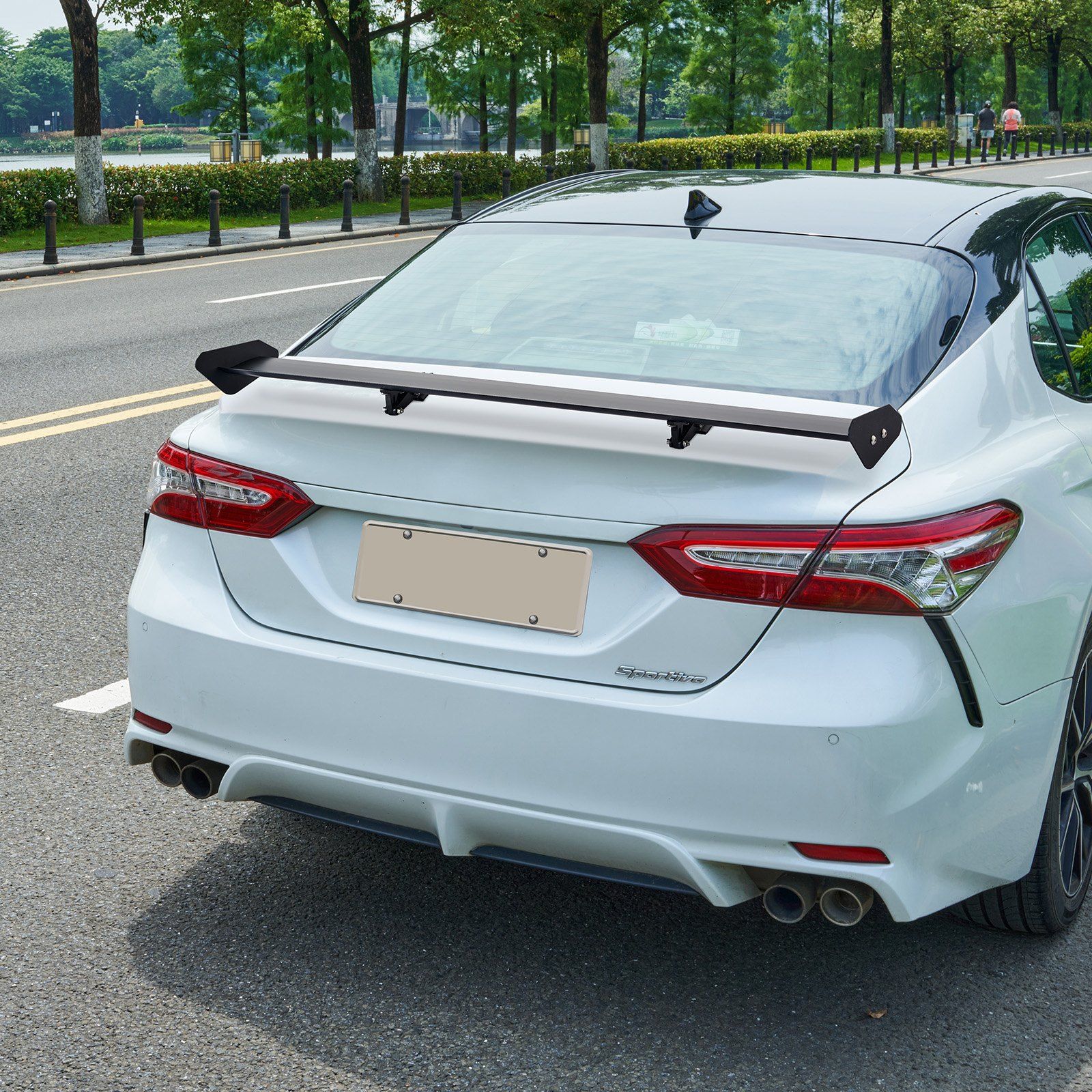 GT Wing Car Spoiler, 43.3 inch Universal Spoiler with Single Deck, Adjustable Lightweight Aluminum, Car Rear Spoiler Wing, Racing Spoiler BGW/JDM Drift Black - Image 8