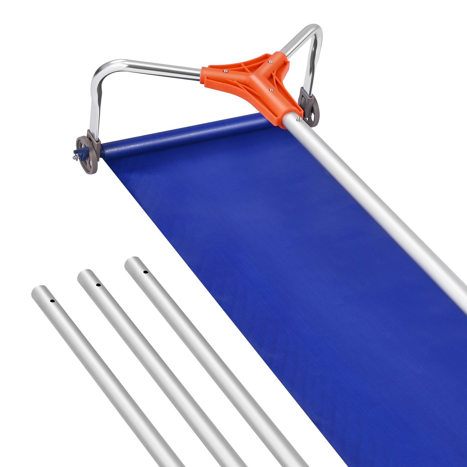 Snow Roof Rake, 27cm Aluminum Blade, 1.25-5.24 m Adjustable Roof Snow Scraper with Wheels & Slide, Lightweight Snows Removal Tool for House Rooftop Leaves Debris Clearing - Image 1