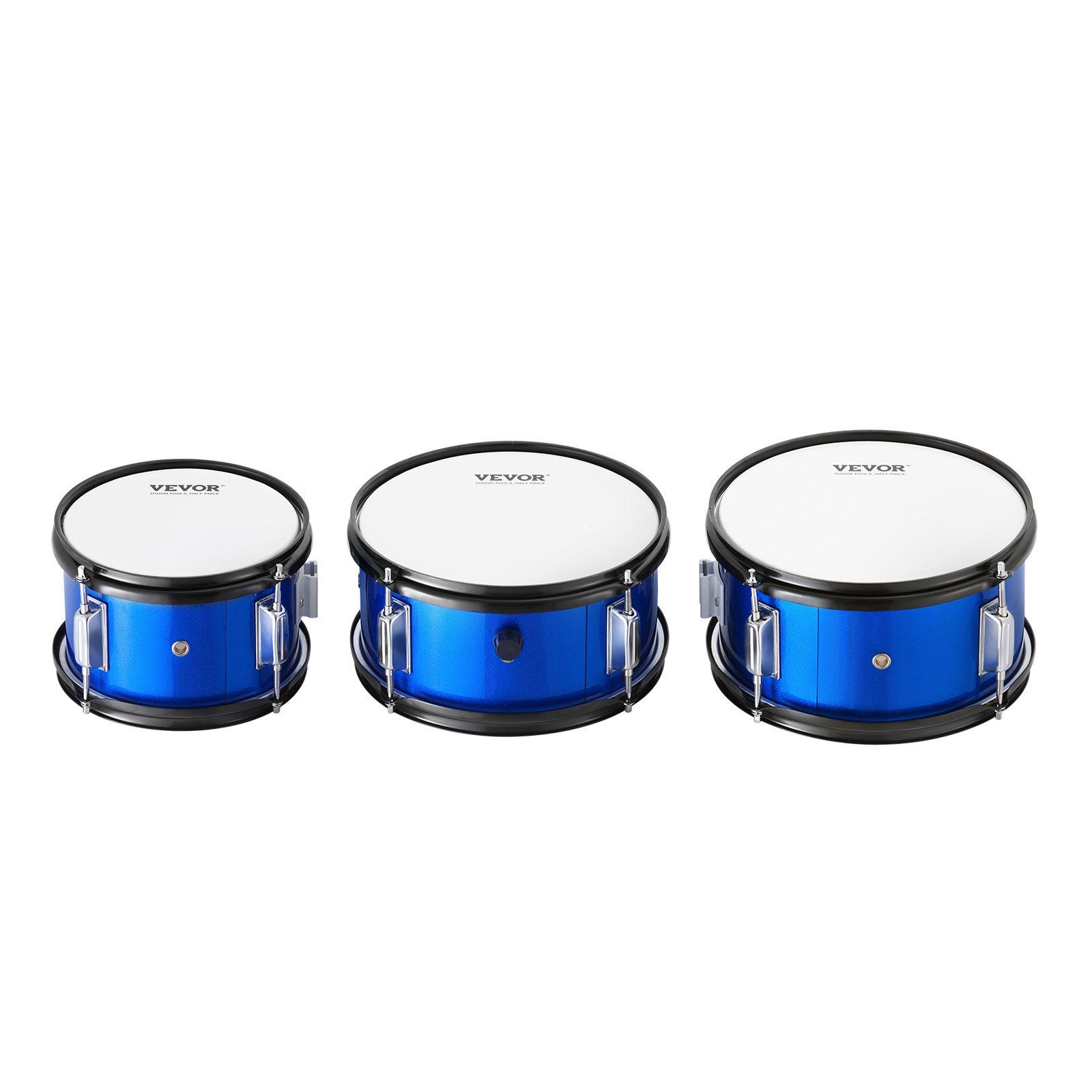 Kids Drum Set, 5-Piece, 406.4 mm Beginner Full Drum Set with Bass Toms Snare Floor Drum Adjustable Throne Cymbal Hi-Hat Pedal and Two Pairs of Drumsticks, Starter Drum Kit for Child Kids, Blue - Image 1