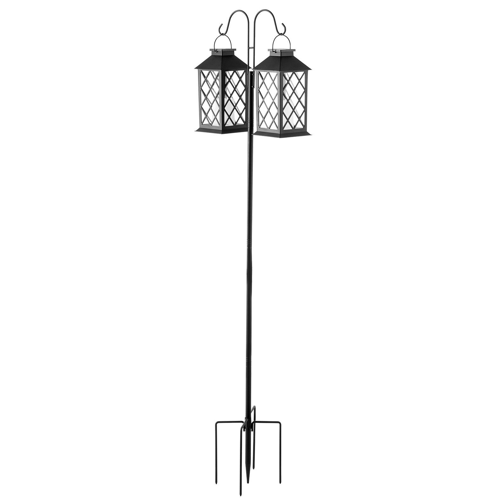Double Shepherds Hooks for Outdoor, 8 Pack 1560 mm Heavy Duty Bird Feeder Pole, 19 mm Thick Garden Hooks for Hanging Hummingbird Feeder, Plant Baskets, Solar Light Lanterns,Wind Chimes - Image 8