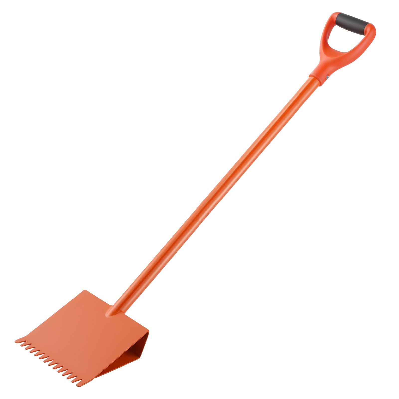 Shingle Shovel 1 Pack, D-Grip Handle Shingle Roof Ripper, High Hardness 45# Steel & Lightweight Easy Tearing Off Roofing & Nails Tool, ideal for Commercial and Residential Use,Orange - Image 1