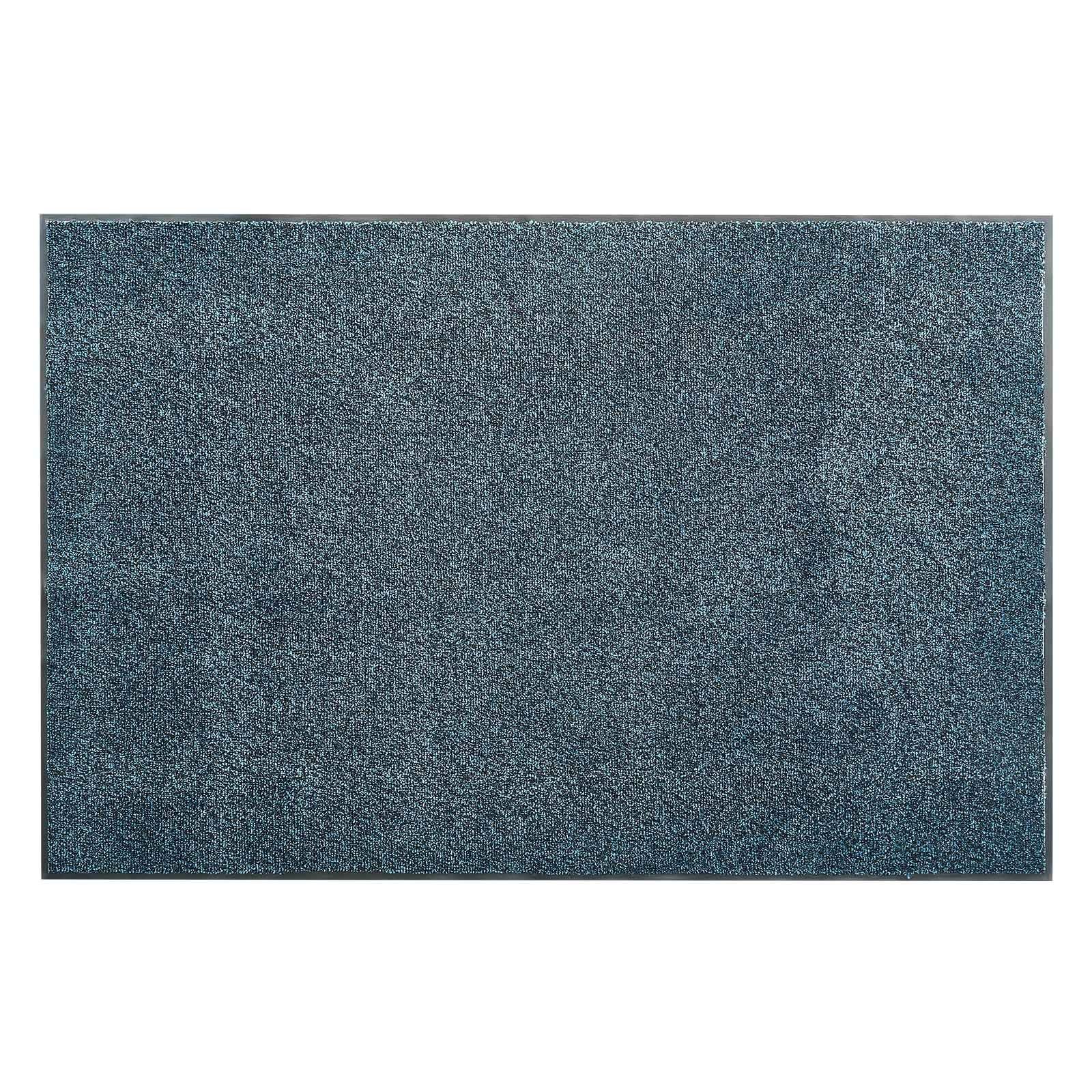 Front Door Mat, 1829 x 1219 mm Commercial Floor Mat for Indoor and Outdoor, Industrial Entrance Carpet with PVC Backing, Heavy Duty Washable Entry Rug for Hallway, Balcony, Garage, Slate Blue - Image 1