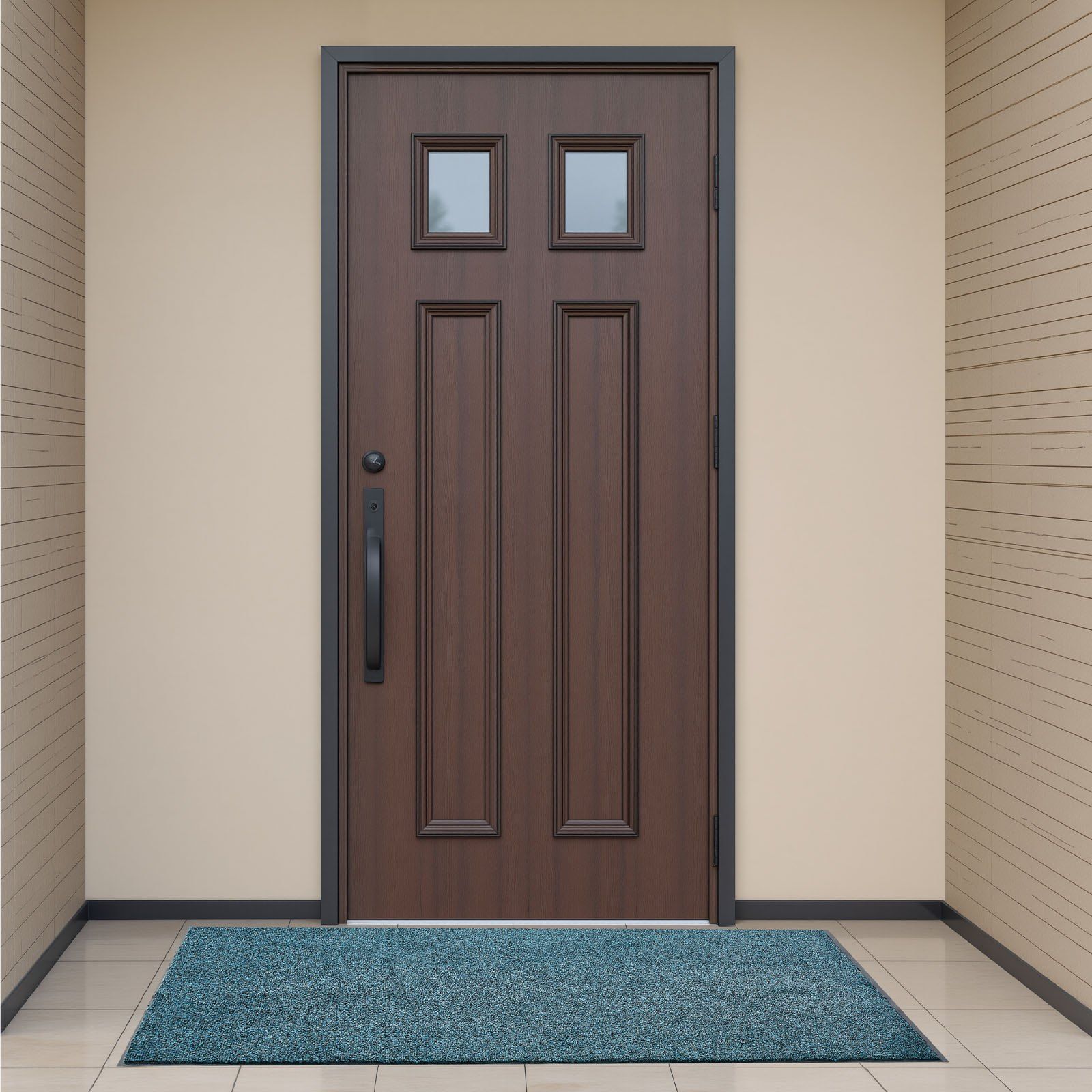 Front Door Mat, 1829 x 1219 mm Commercial Floor Mat for Indoor and Outdoor, Industrial Entrance Carpet with PVC Backing, Heavy Duty Washable Entry Rug for Hallway, Balcony, Garage, Slate Blue - Image 8