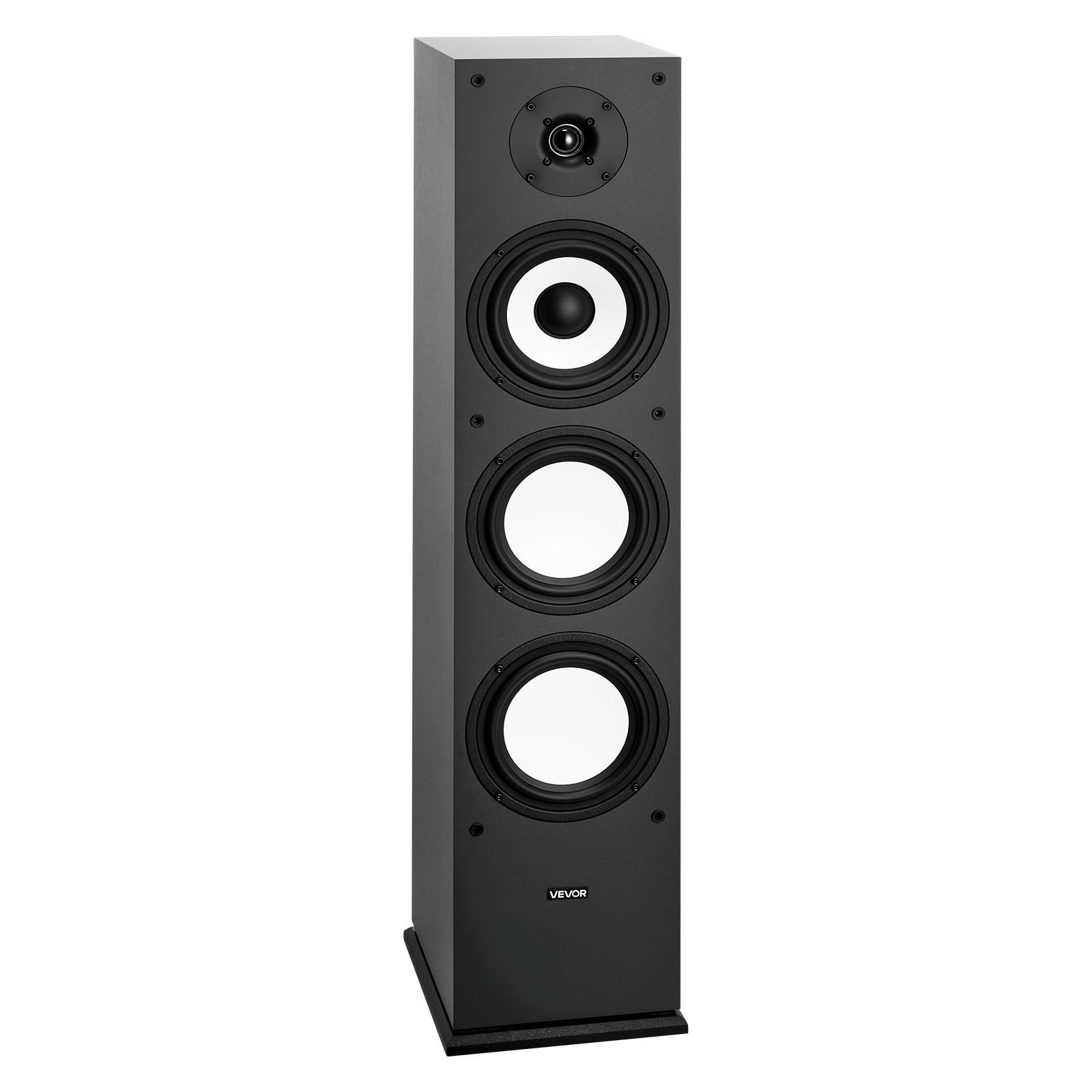 Floorstanding Speaker, 2-Way, Floor-Standing Tower Speaker with 25.4 mm Tweeter, 165.1 mm Woofer, 200W Peak Power, 70Hz–20kHz Frequency Response, Durable MDF Enclosure, for Home Audio, Single - Image 1