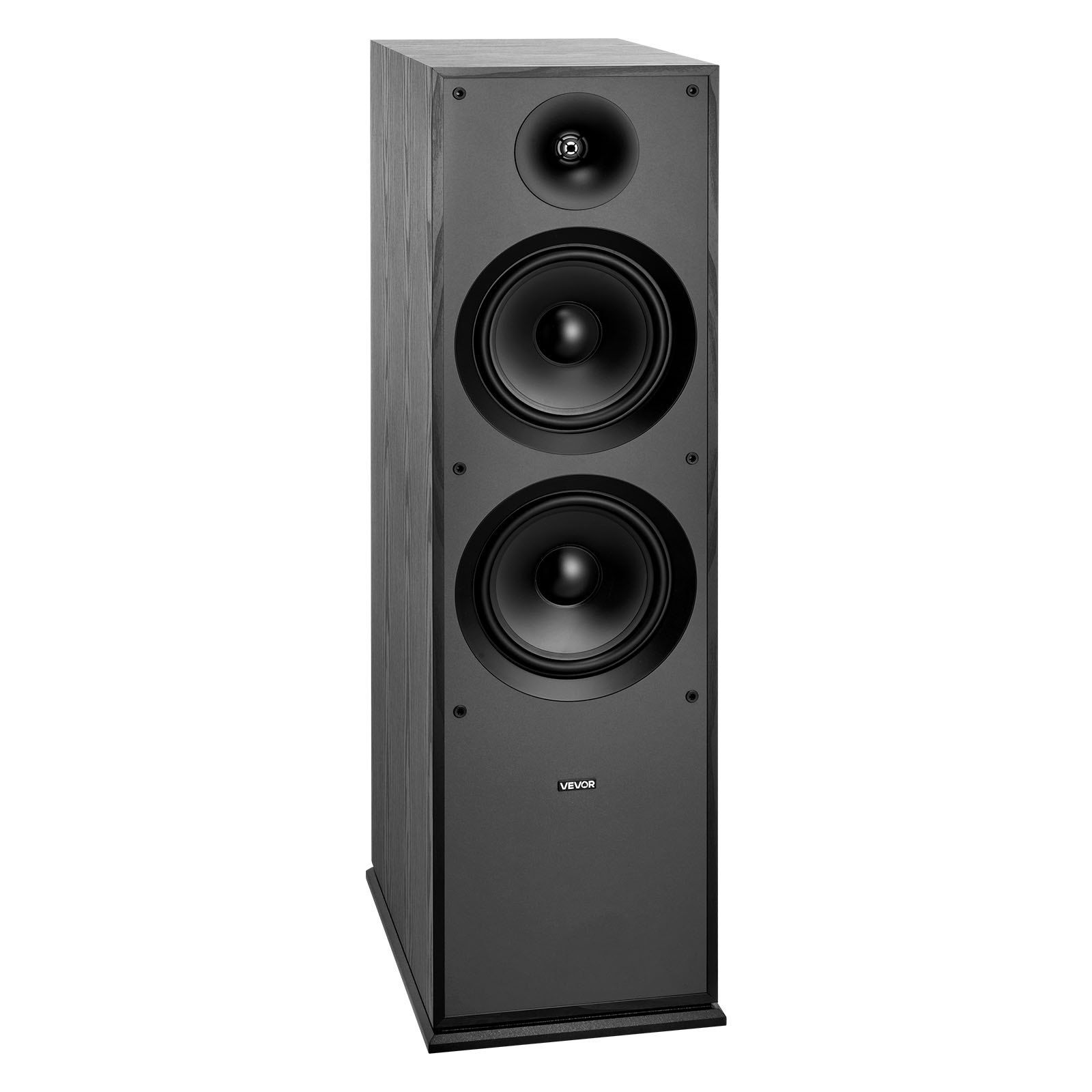 Floorstanding Speaker, 2-Way, Floor-Standing Tower Speaker with 25.4 mm Tweeter, Dual 203.2 mm Woofers, 600W Peak, 50Hz–20kHz Frequency Response, Durable MDF Enclosure, for Home Audio, Single - Image 1