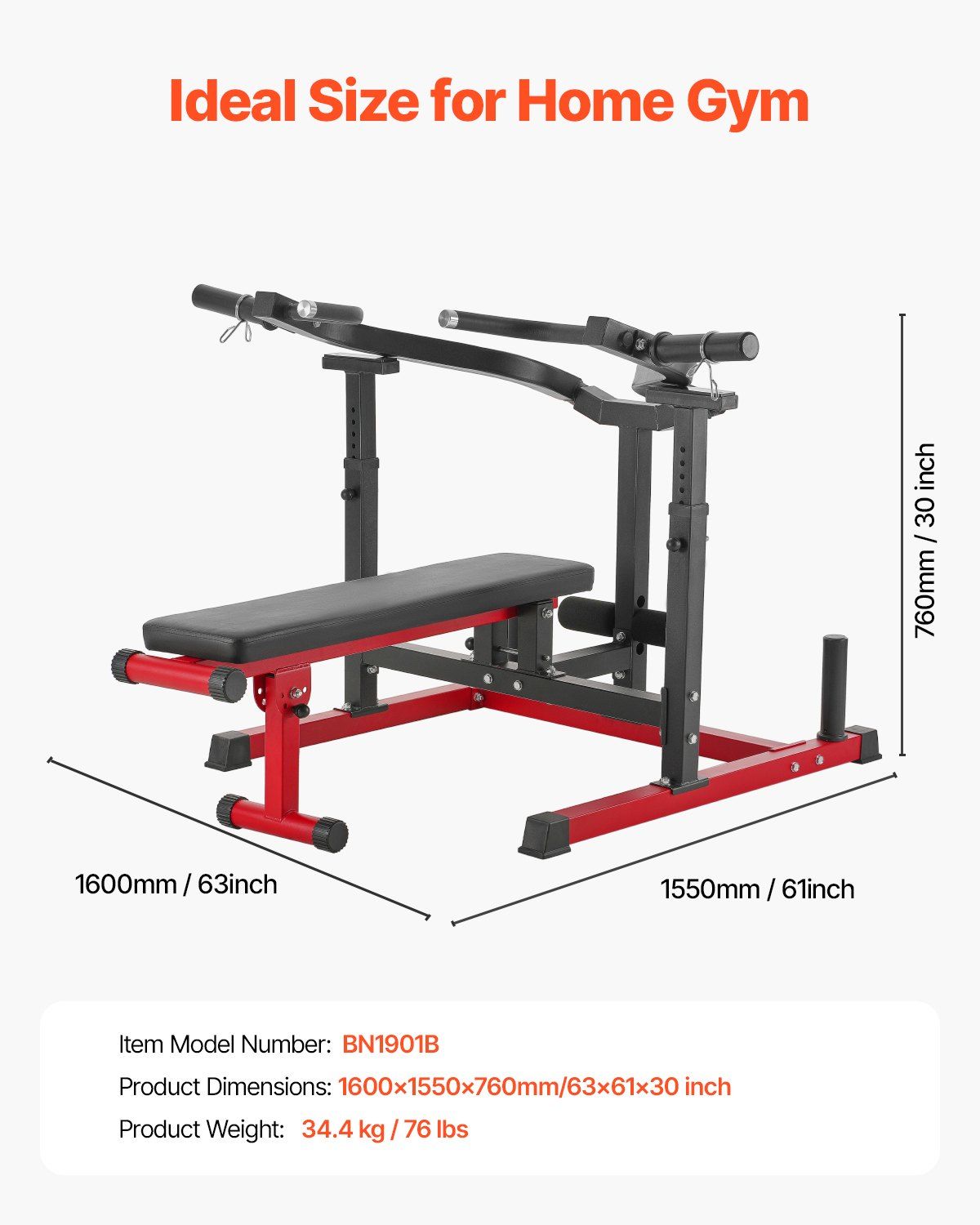 Chest Press Machine, 450 LBS Bench Press Set, Adjustable Flat Incline Bench with Independent Converging Arms, Upper Chest Equipment, Fitness Home Gym Equipment for Chest, AB Workouts, Shoulder - Image 7