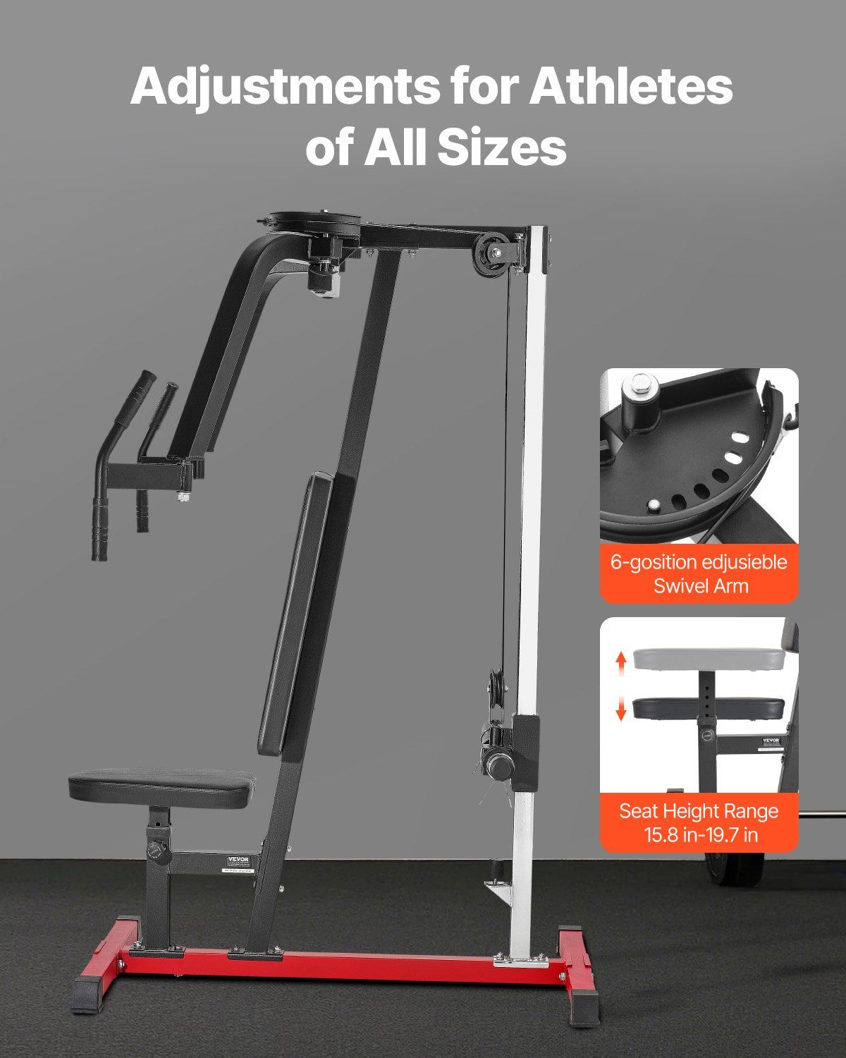Chest Fly Machine, Upper Body Specialty Machine for Home Gym, Adjustable Fly and Reverse Delt Machine, for Chest, Back, Pectoral, Rear Deltoid and Shoulder Workouts, Hold up to 450LBS - Image 4