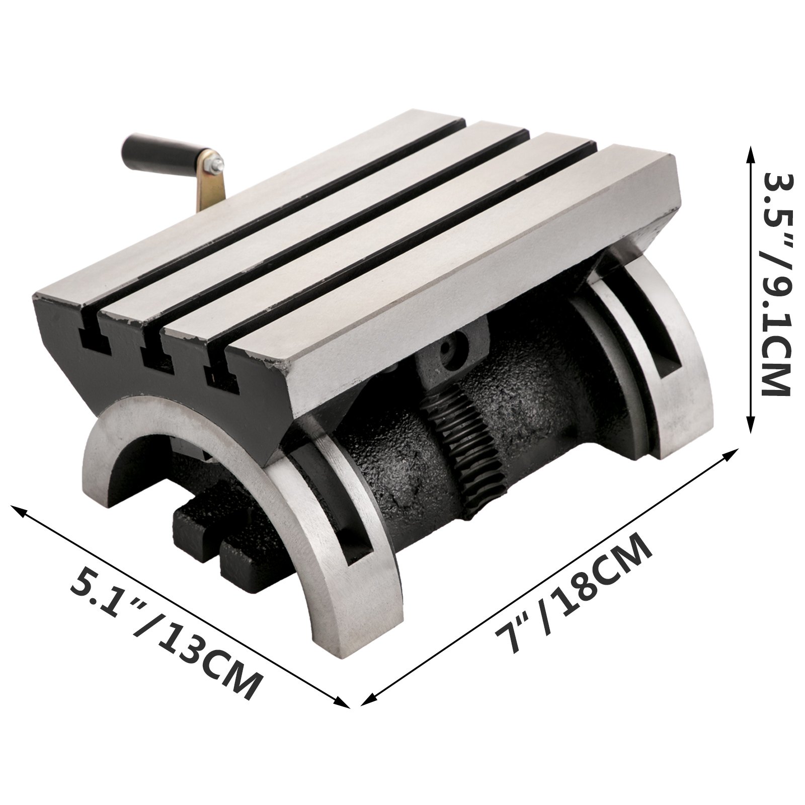 178x125mm Tilting Milling Table Angle Plates Clean Precise Milling Machine - Image 8