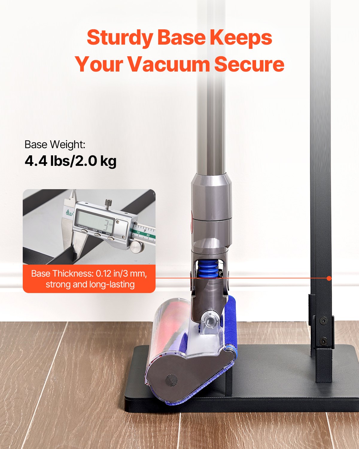 Vacuum Stand, Compatible With Dyson V6 V7 V8 V10 V11 V15, Stable Vacuum Stand Holder with 4 Hooks for Dyson DC30 DC31 DC34 DC35 DC58 DC59 DC62 D74 Cordless Upright Vacuum Cleaners & Accessories - Image 2