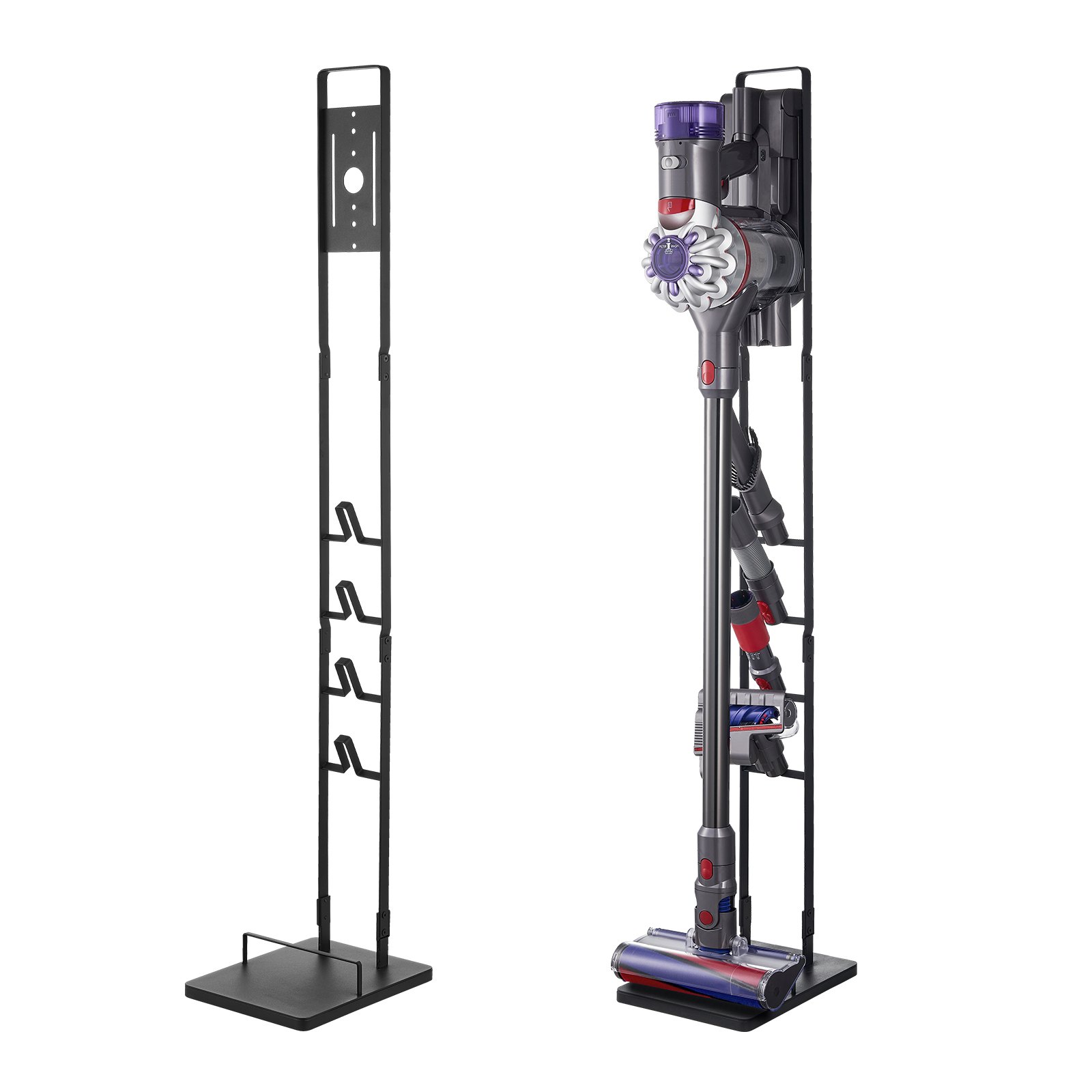 Vacuum Stand, Compatible With Dyson V6 V7 V8 V10 V11 V15, Stable Vacuum Stand Holder with 4 Hooks for Dyson DC30 DC31 DC34 DC35 DC58 DC59 DC62 D74 Cordless Upright Vacuum Cleaners & Accessories - Image 8