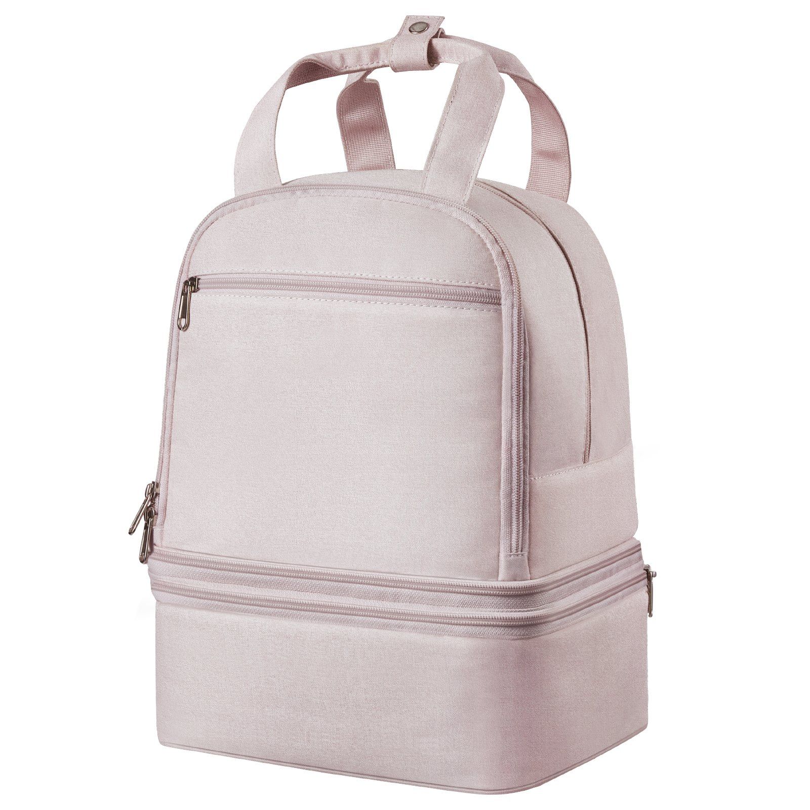 Breast Pump Backpack, Breast Feeding Bag with Ice Pack, Fits for S1/S2, Pumping Accessories & Breastmilk Storage, Portable Pump Carrying Case for Work, Travel and Family Use, Light Pink - Image 1