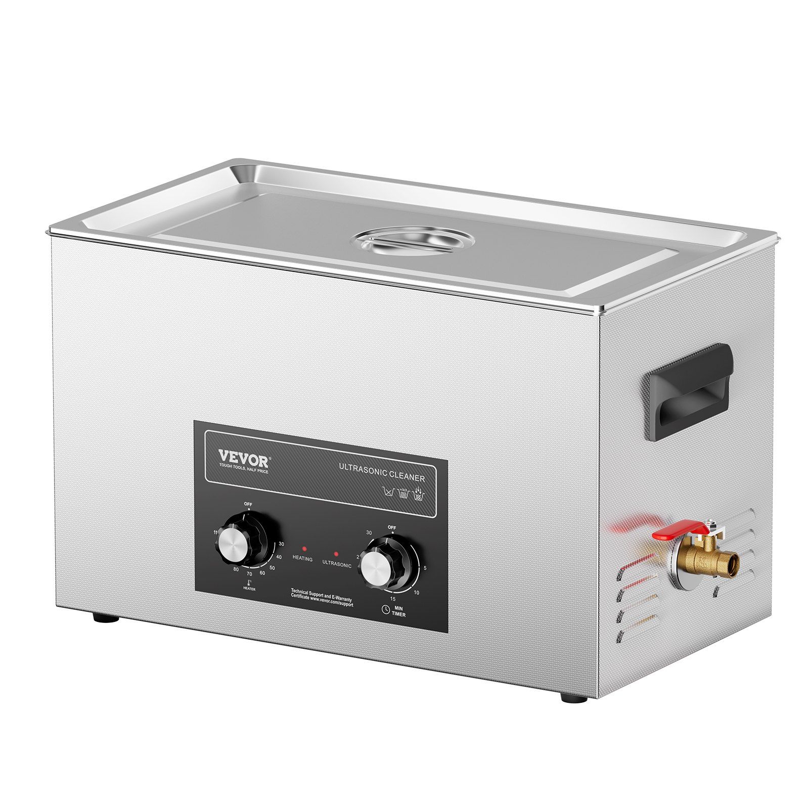 30L Ultrasonic Cleaner with Heater Timer & Basket, Professional Digital Sonic Cavitation Machine, 360W Cleaning Machine for Lab Tools, Metal Parts, Carburetor, Brass, Auto Parts, Engine Parts - Image 1