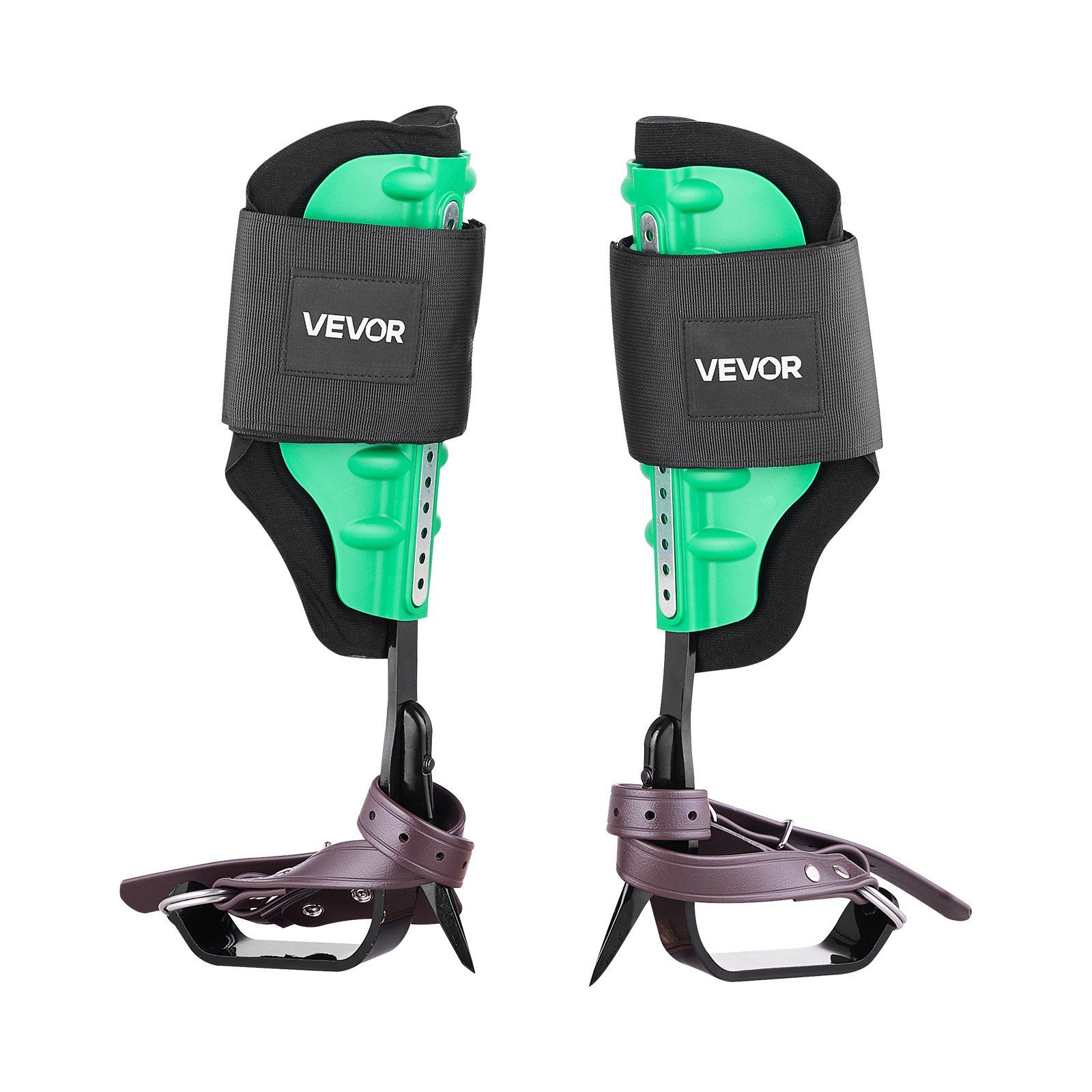 Tree Climbing Spikes Set, Height-Adjustable Tree Climbing Gear with Straps & Spike Protectors, 159 kg Load Capacity, Heavy Duty Steel Climb Spurs Arborist Equipment for Fruit Picking Hunting - Image 1