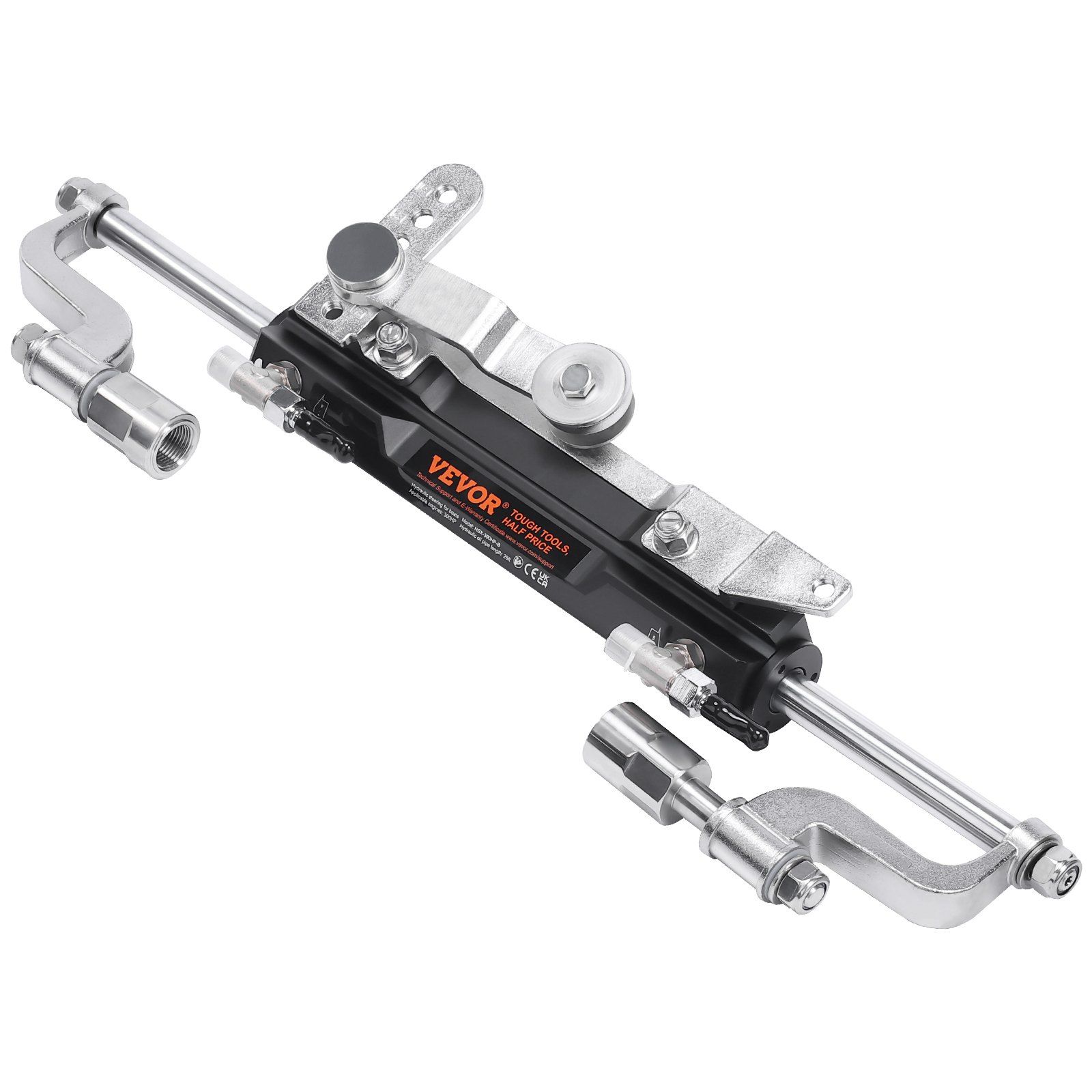 Hydraulic Outboard Steering Kit, 300HP, Marine Boat Hydraulic Steering System, with Helm Pump Two-Way Lock Cylinder and 26 Feet Hydraulic Steering Hose, for Single Station Single-Engine Boats - Image 1