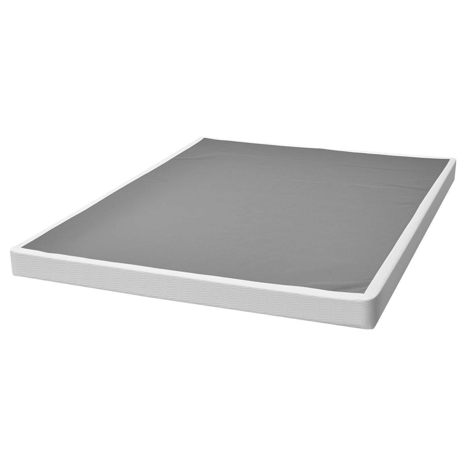 Box Spring, Queen Size Bed Frame with Washable Fabric Cloth, Heavy Duty Metal Frame for Queen Bed, 102 mm Mattress Foundation, 1587.57 kg Max Weight Capacity, Easy Assembly, 2010 x 1510 x 102 mm - Image 1