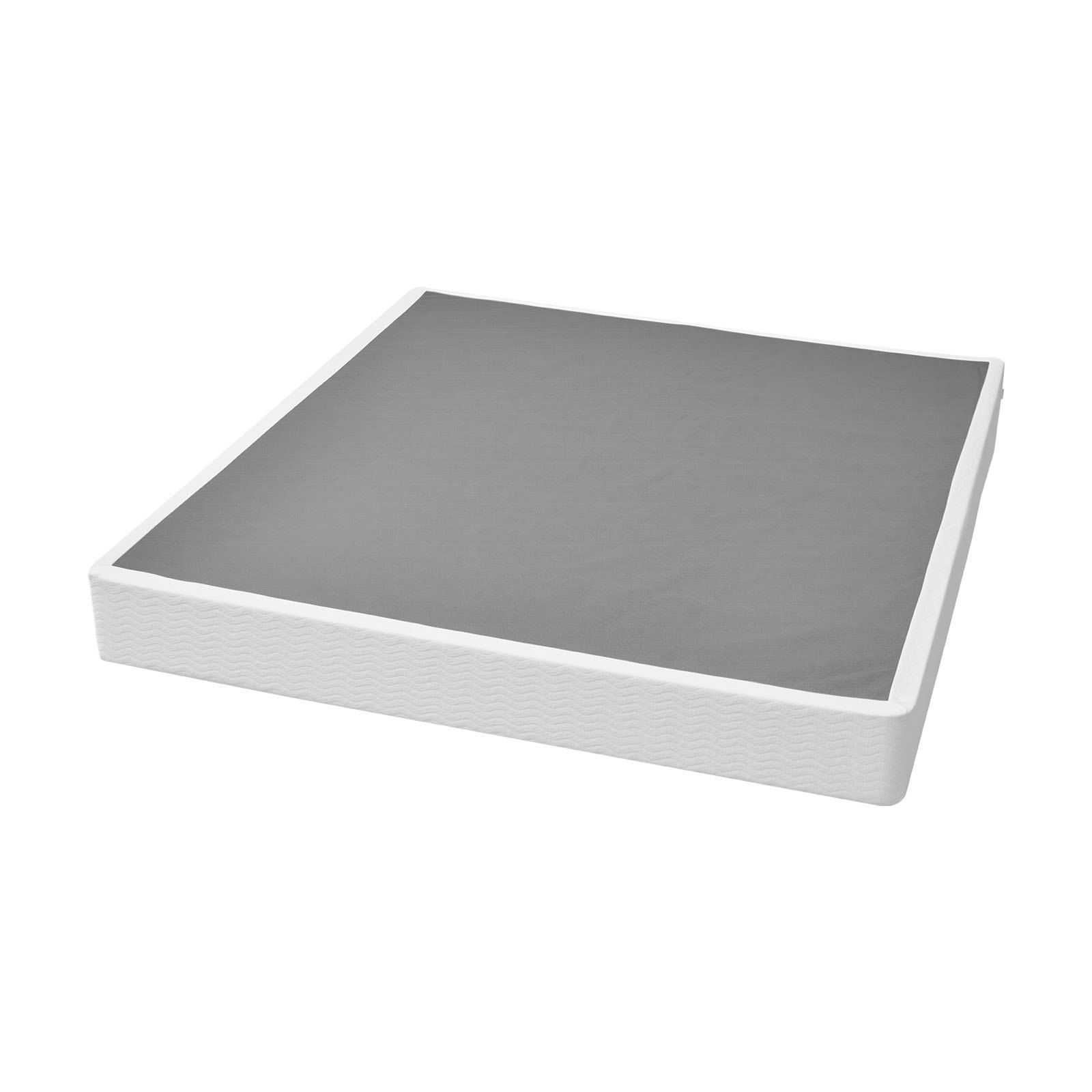 Box Spring, King Size Bed Frame with Washable Fabric Cloth, Heavy Duty Metal Frame for King Bed, 230 mm Mattress Foundation, 1587.57 kg Max Weight Capacity, Easy Assembly, 2010 x 1925 x 230 mm - Image 1