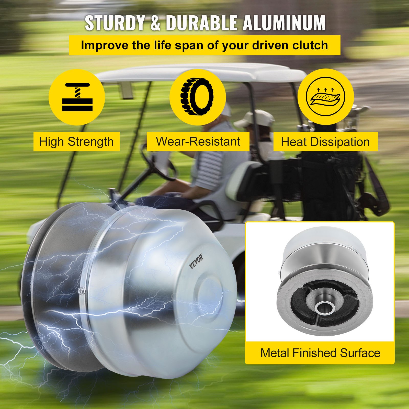 G2-G22 Drive Clutch Compatible With Yamaha Golf Cart 1985+ G2 G8 G9 G14 G16 G22 4 Cycle Carts Gas Golf Cart 1985 Up - Image 3