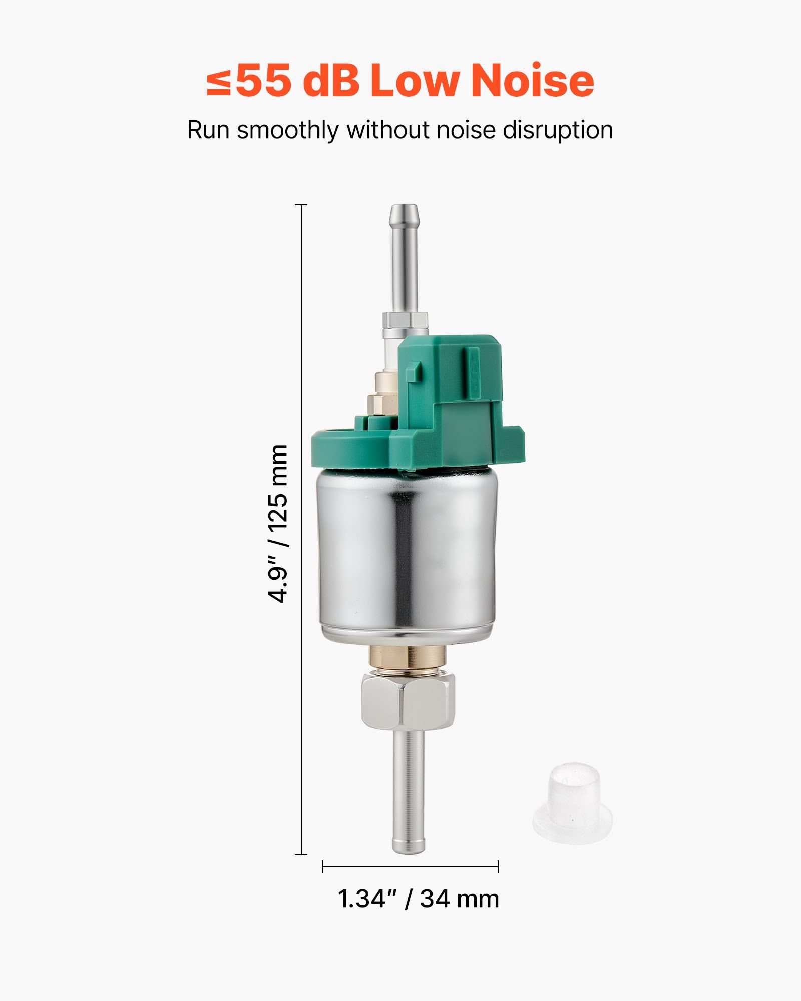 Diesel Heater Fuel Pump, 12V DC Car Air Heater Diesel Fuel Dosing Pump, 22ML Aluminum Air Diesels Parking Heaters Pumps Fits for 2KW 5KW 8KW Diesels Heaters, Quiet Design, Pulse Technology - Image 5