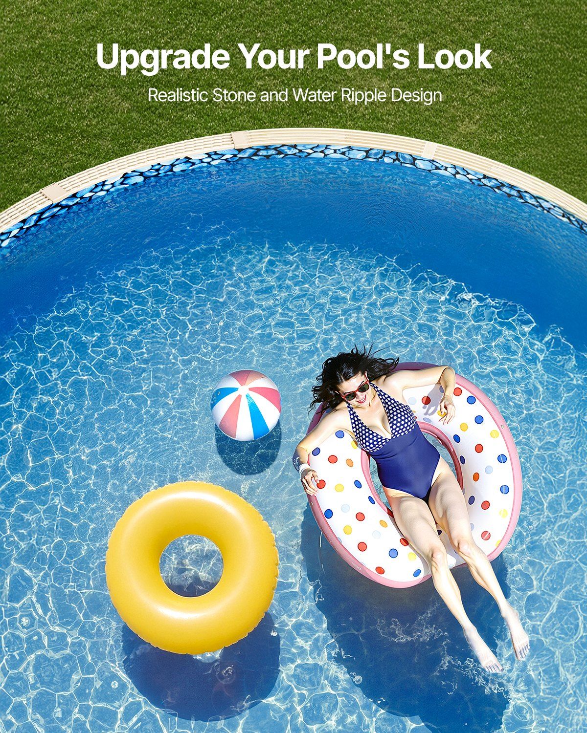 18-ft Round Above Ground Pool Liner, Overlap Pool Liners, Standard Gauge Vinyl, 48-to-54inch Wall Height, Designed for Steel Sided Above-Ground Swimming Pools - Image 6