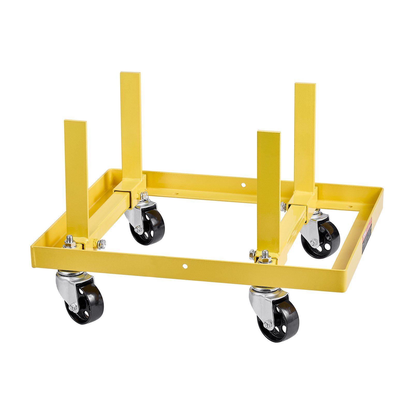 Engine Stand, 340 KG Load Capacity Engine Motor Stand with Adjustable Width & Length, Heavy-Duty Steel Motor Holder with 4 Swivel Casters and 2 Ratchet Straps, Suitable for Most Engines - Image 1