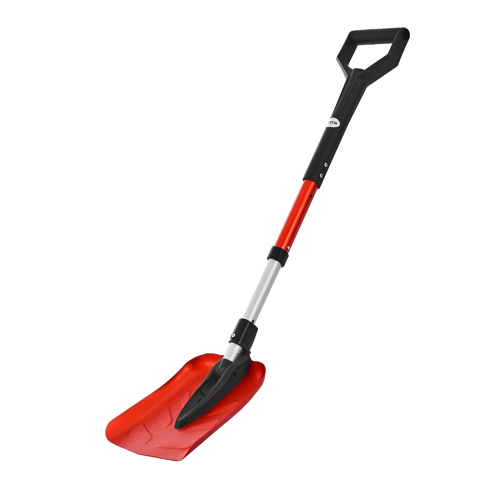 Snow Shovel for Driveway, 22cm Foldable Snow Shovel with D-shaped Handle, , 36-40 in Adjustable, Lightweight Aluminum Alloy Snows Removal Tool, Reduce Back Strains for Garden Car Camping - Image 1