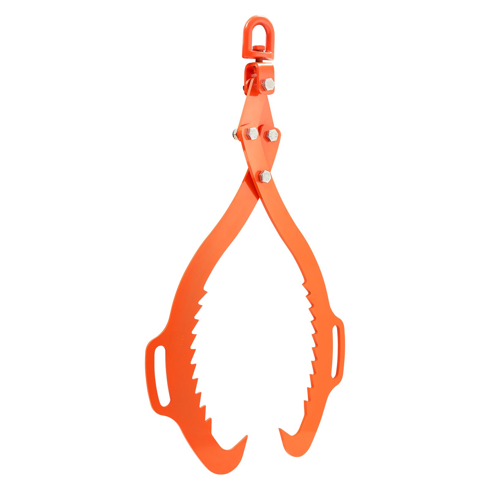 32in Log Lifting Tongs, 2-Claw Log Tongs, Heavy Duty Steel Log Grapple, 1543LBS Lifting Capacity, Swivel Log Graper Timber, Eagle Claw Design, Log Skidding Tongs for Trucks, Tractors, Forklifts - Image 1